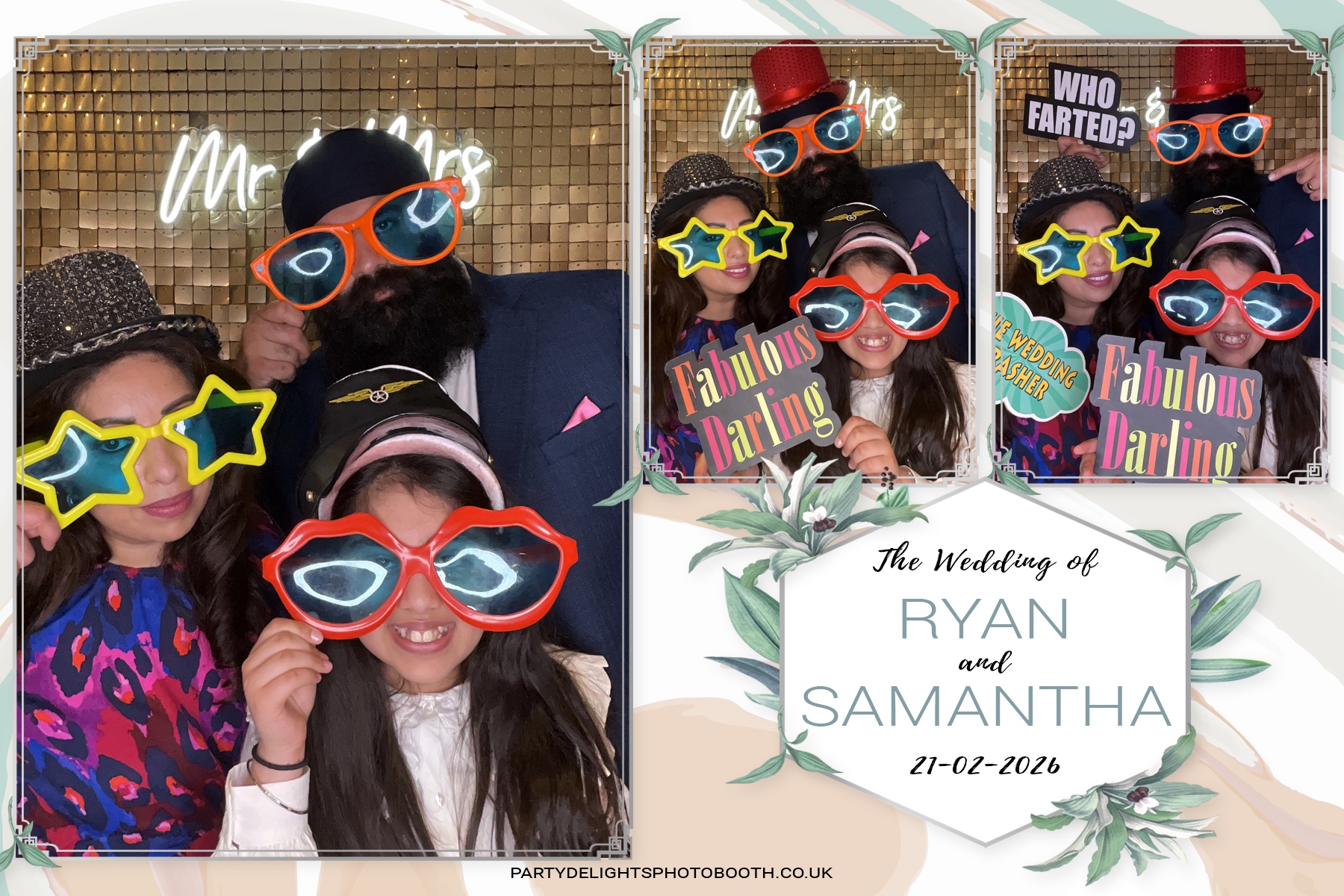 Samantha & Ryan Powar | View more photos from the event at gallery.partydelightsphotobooth.co.uk/u/PartyDelightsPhotoBooth/Samantha-Ryan-Powar