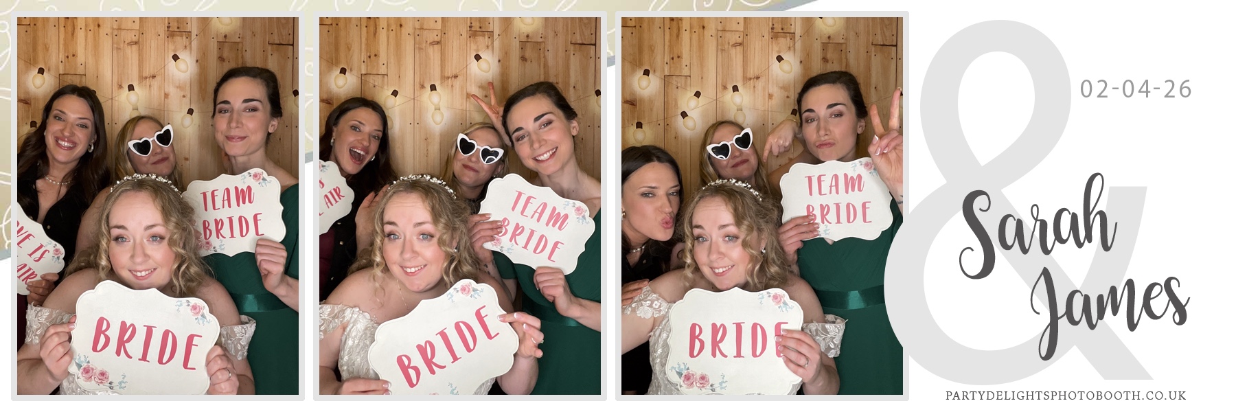 Sarah & James Wedding | View more photos from the event at gallery.partydelightsphotobooth.co.uk/u/PartyDelightsPhotoBooth/Sarah-James-Wedding