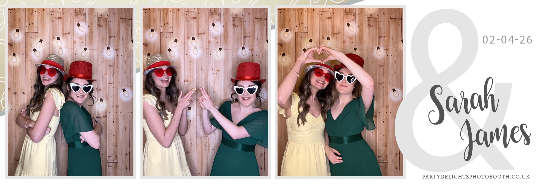 Sarah & James Wedding | View more photos from the event at gallery.partydelightsphotobooth.co.uk/u/PartyDelightsPhotoBooth/Sarah-James-Wedding