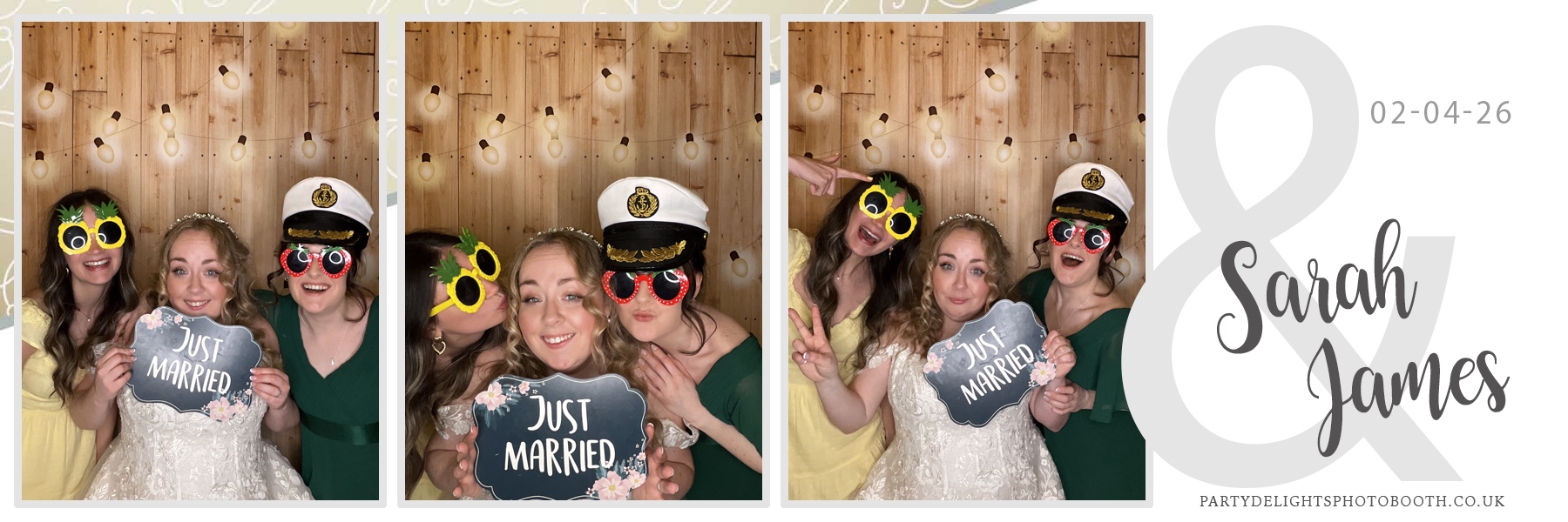 Sarah & James Wedding | View more photos from the event at gallery.partydelightsphotobooth.co.uk/u/PartyDelightsPhotoBooth/Sarah-James-Wedding