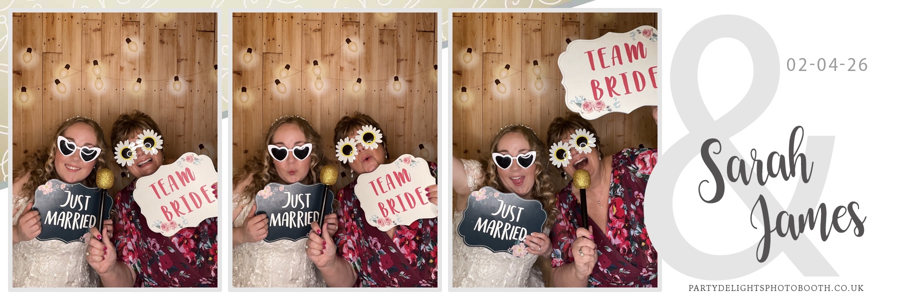 Sarah & James Wedding | View more photos from the event at gallery.partydelightsphotobooth.co.uk/u/PartyDelightsPhotoBooth/Sarah-James-Wedding
