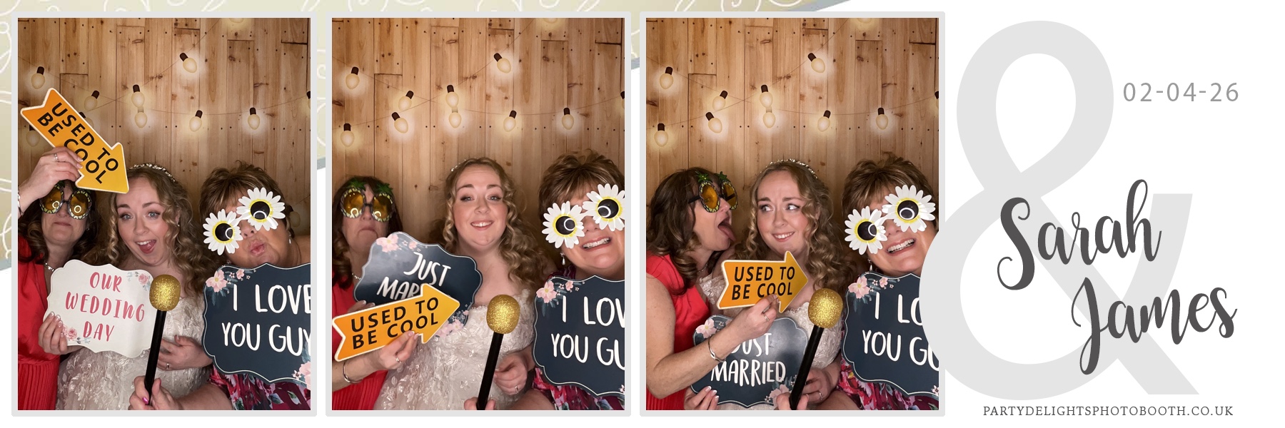 Sarah & James Wedding | View more photos from the event at gallery.partydelightsphotobooth.co.uk/u/PartyDelightsPhotoBooth/Sarah-James-Wedding