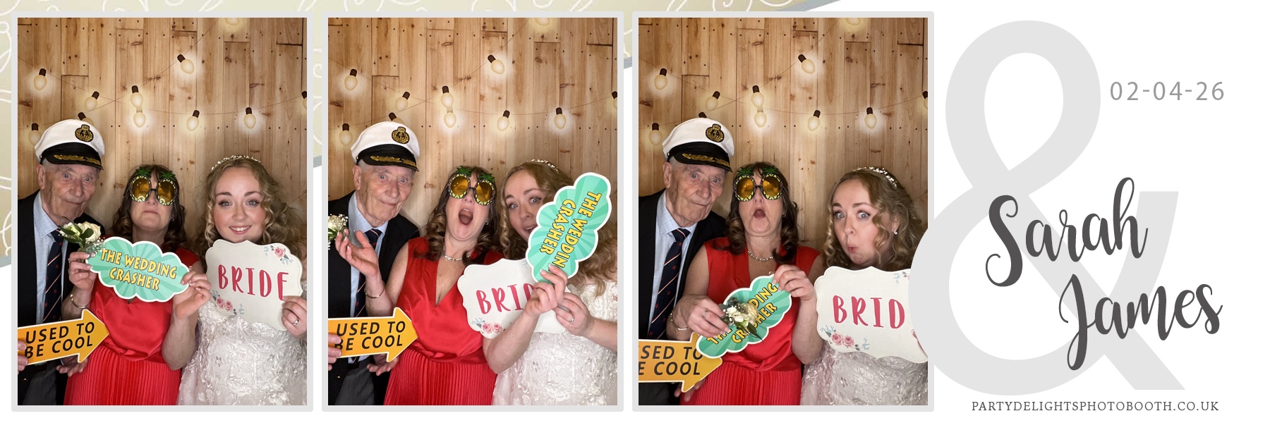 Sarah & James Wedding | View more photos from the event at gallery.partydelightsphotobooth.co.uk/u/PartyDelightsPhotoBooth/Sarah-James-Wedding