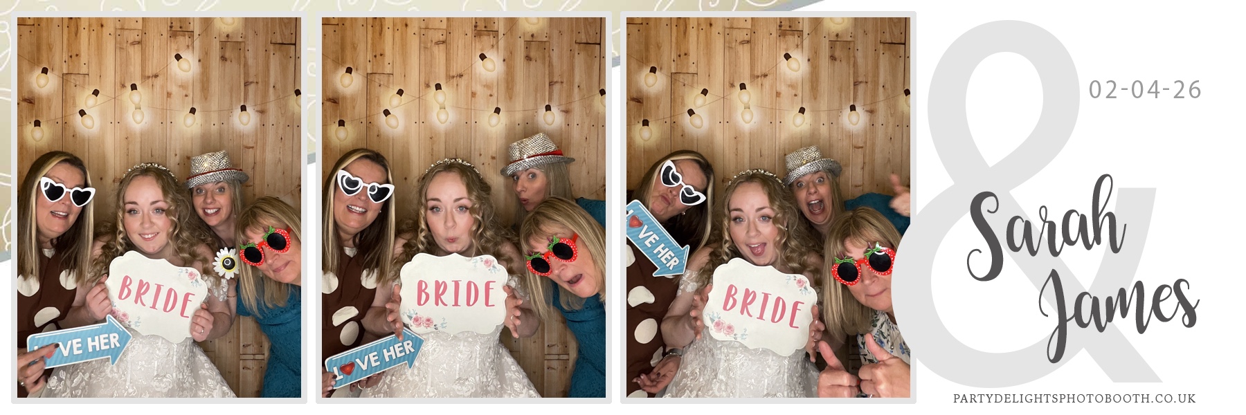 Sarah & James Wedding | View more photos from the event at gallery.partydelightsphotobooth.co.uk/u/PartyDelightsPhotoBooth/Sarah-James-Wedding