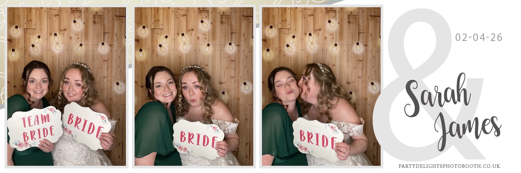 Sarah & James Wedding | View more photos from the event at gallery.partydelightsphotobooth.co.uk/u/PartyDelightsPhotoBooth/Sarah-James-Wedding