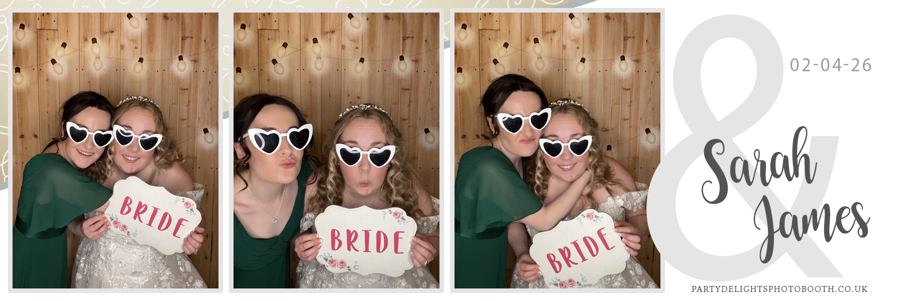 Sarah & James Wedding | View more photos from the event at gallery.partydelightsphotobooth.co.uk/u/PartyDelightsPhotoBooth/Sarah-James-Wedding