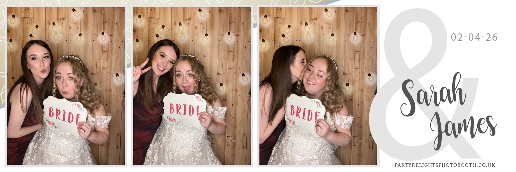 Sarah & James Wedding | View more photos from the event at gallery.partydelightsphotobooth.co.uk/u/PartyDelightsPhotoBooth/Sarah-James-Wedding