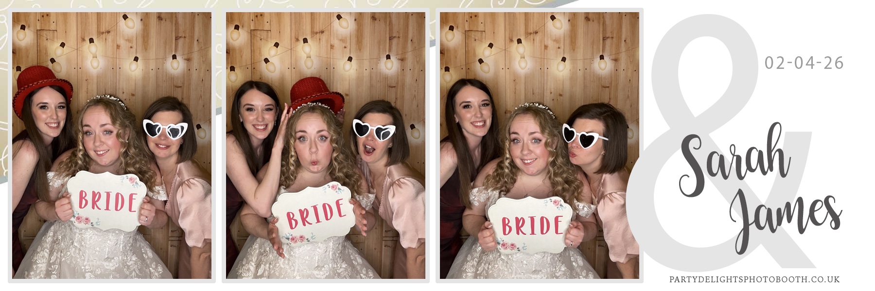 Sarah & James Wedding | View more photos from the event at gallery.partydelightsphotobooth.co.uk/u/PartyDelightsPhotoBooth/Sarah-James-Wedding