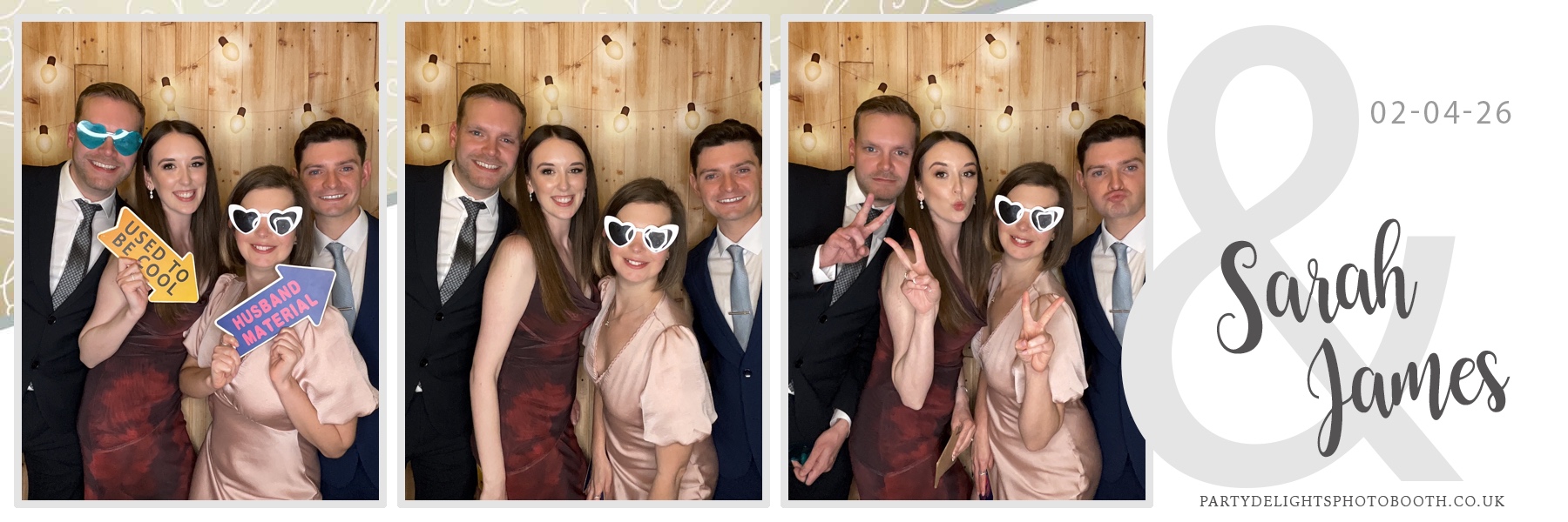 Sarah & James Wedding | View more photos from the event at gallery.partydelightsphotobooth.co.uk/u/PartyDelightsPhotoBooth/Sarah-James-Wedding