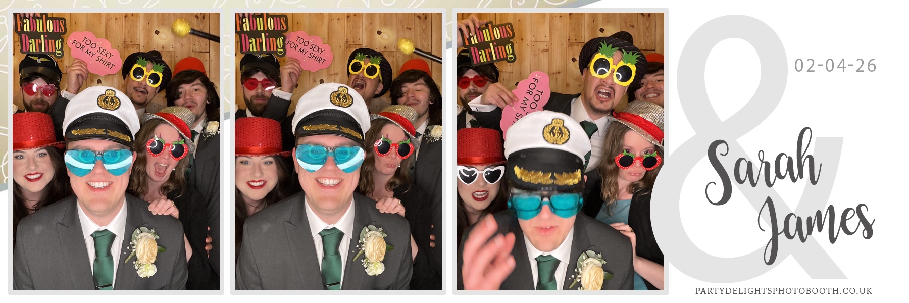 Sarah & James Wedding | View more photos from the event at gallery.partydelightsphotobooth.co.uk/u/PartyDelightsPhotoBooth/Sarah-James-Wedding