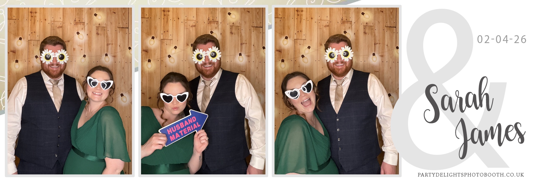 Sarah & James Wedding | View more photos from the event at gallery.partydelightsphotobooth.co.uk/u/PartyDelightsPhotoBooth/Sarah-James-Wedding