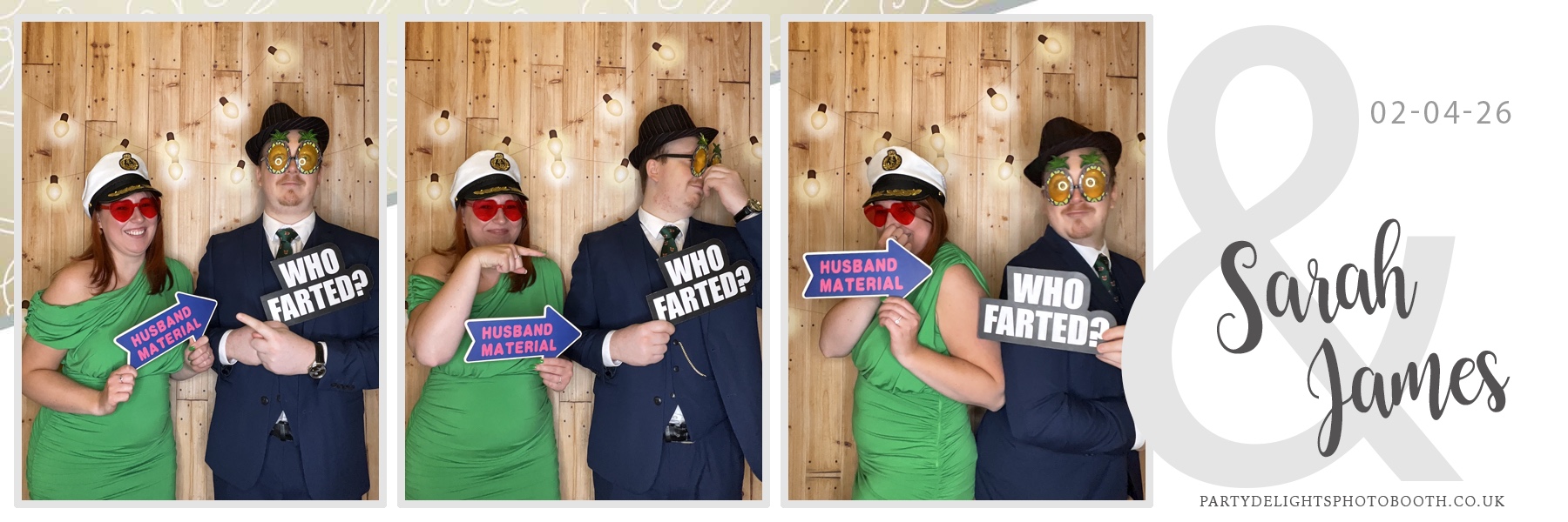 Sarah & James Wedding | View more photos from the event at gallery.partydelightsphotobooth.co.uk/u/PartyDelightsPhotoBooth/Sarah-James-Wedding