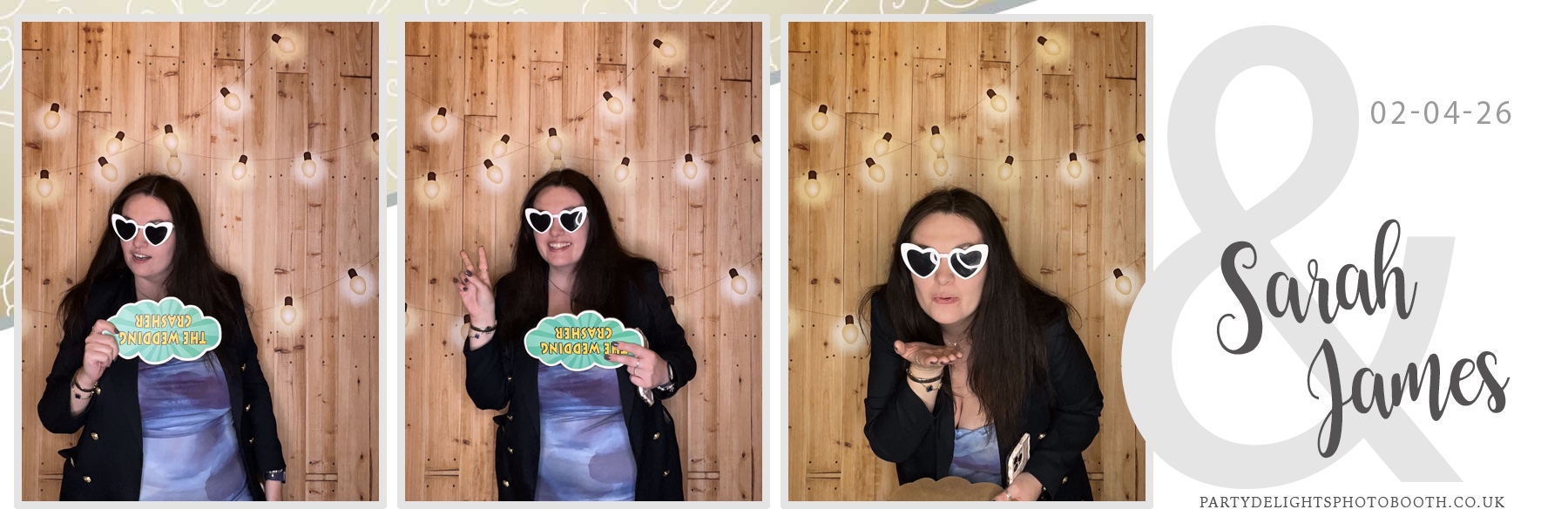 Sarah & James Wedding | View more photos from the event at gallery.partydelightsphotobooth.co.uk/u/PartyDelightsPhotoBooth/Sarah-James-Wedding