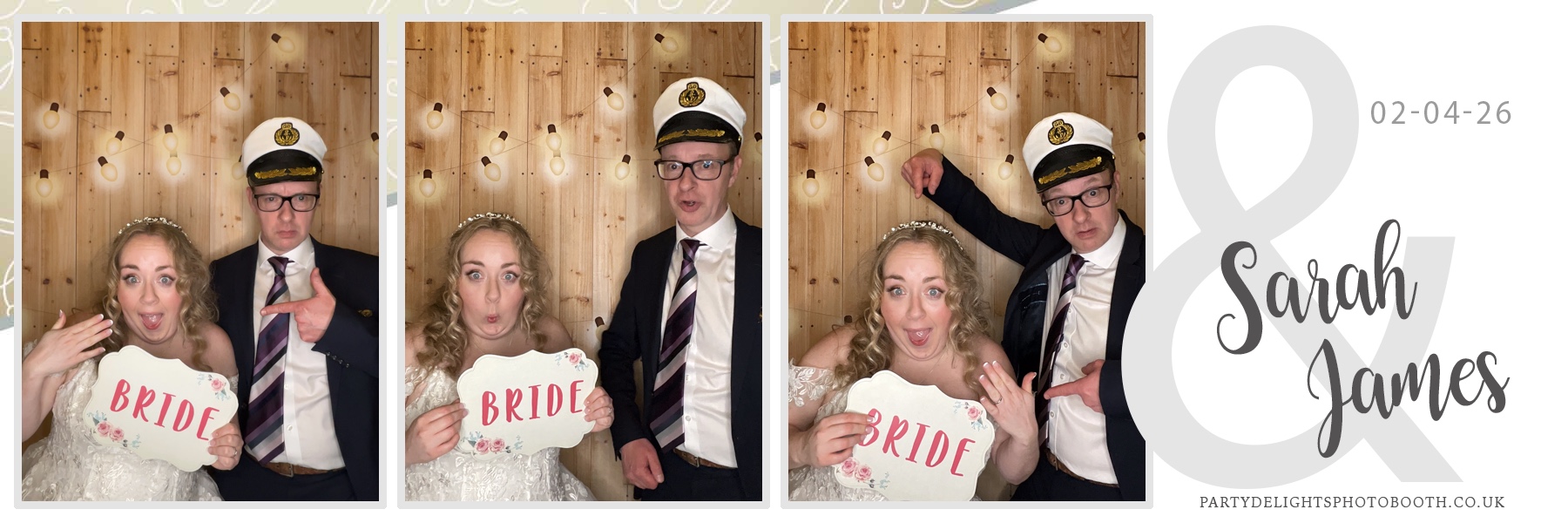 Sarah & James Wedding | View more photos from the event at gallery.partydelightsphotobooth.co.uk/u/PartyDelightsPhotoBooth/Sarah-James-Wedding