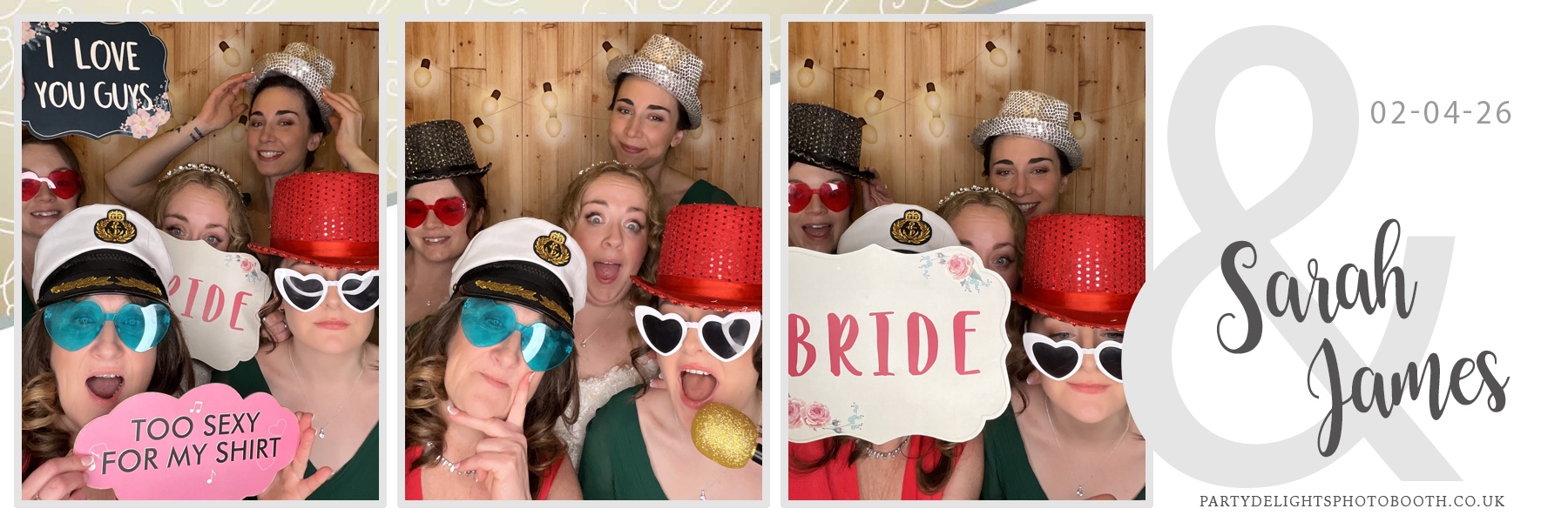 Sarah & James Wedding | View more photos from the event at gallery.partydelightsphotobooth.co.uk/u/PartyDelightsPhotoBooth/Sarah-James-Wedding