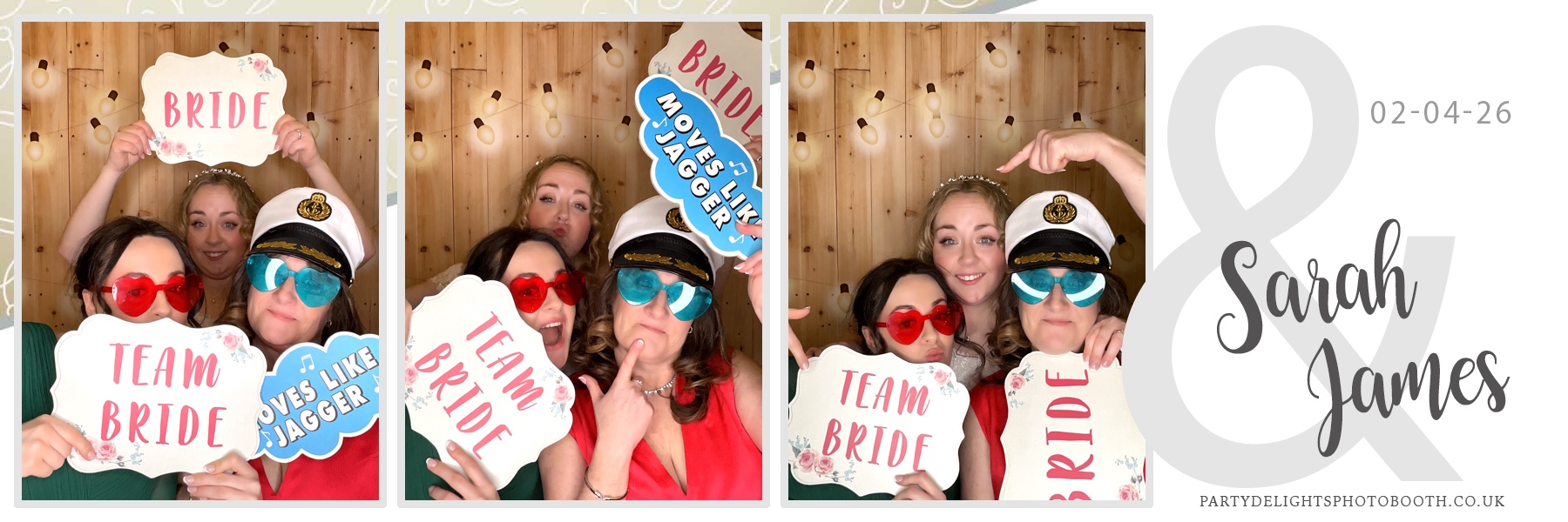 Sarah & James Wedding | View more photos from the event at gallery.partydelightsphotobooth.co.uk/u/PartyDelightsPhotoBooth/Sarah-James-Wedding