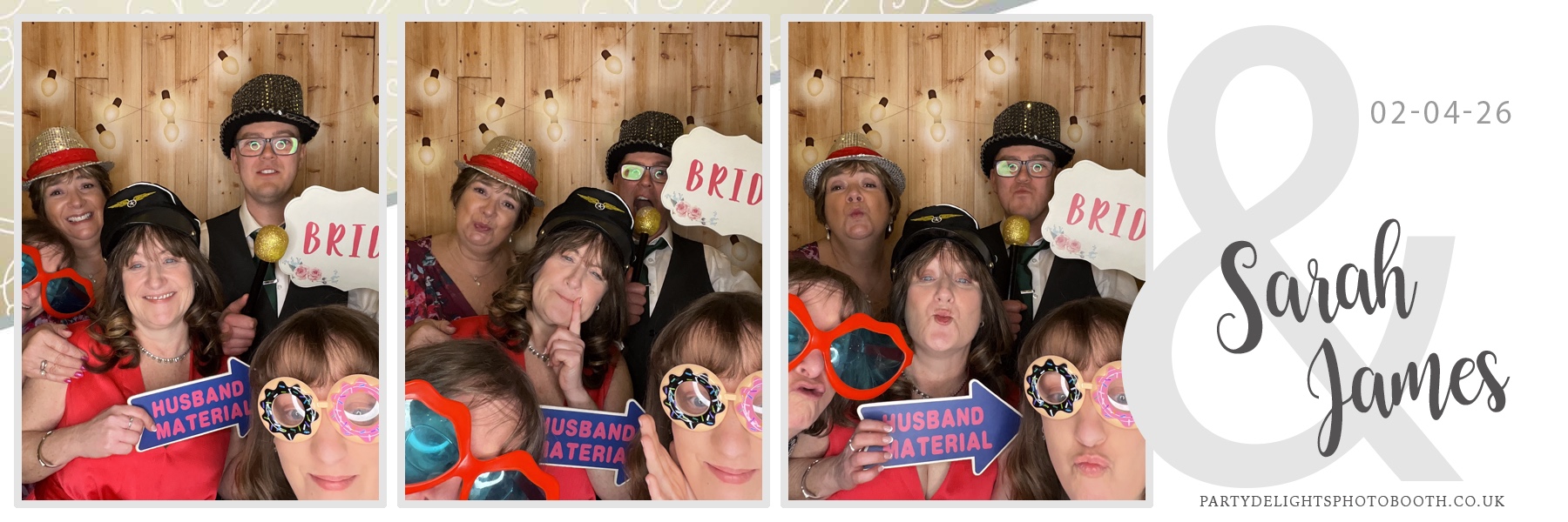 Sarah & James Wedding | View more photos from the event at gallery.partydelightsphotobooth.co.uk/u/PartyDelightsPhotoBooth/Sarah-James-Wedding