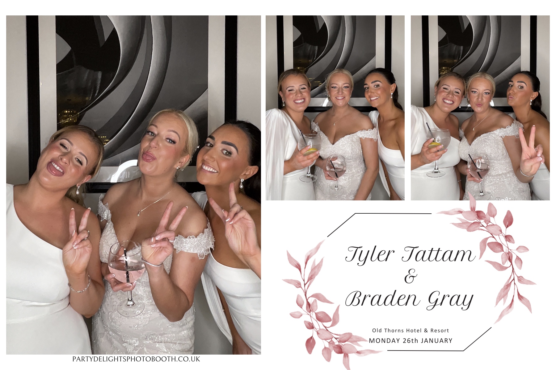 Tyler & Braden's Wedding | View more photos from the event at gallery.partydelightsphotobooth.co.uk/u/PartyDelightsPhotoBooth/Tyler-Bradens-Wedding