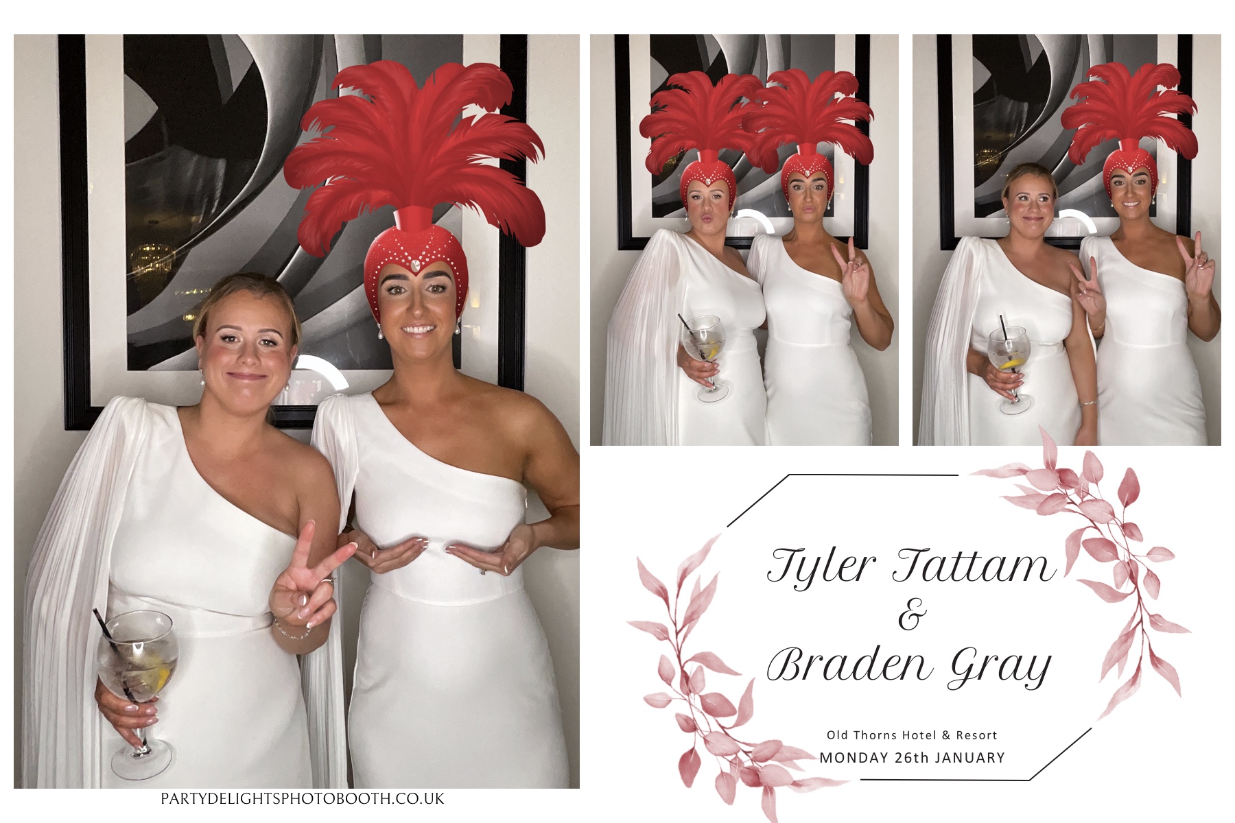 Tyler & Braden's Wedding | View more photos from the event at gallery.partydelightsphotobooth.co.uk/u/PartyDelightsPhotoBooth/Tyler-Bradens-Wedding