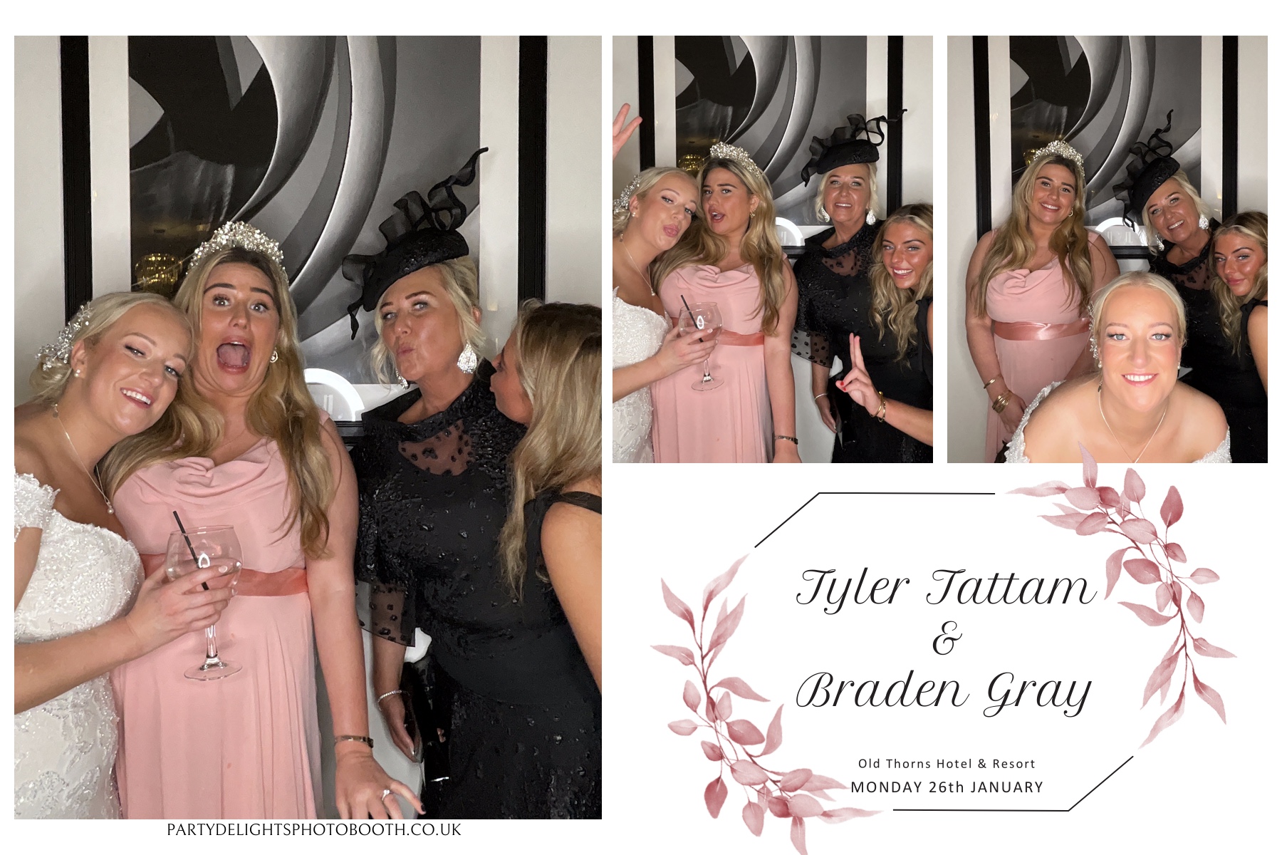 Tyler & Braden's Wedding | View more photos from the event at gallery.partydelightsphotobooth.co.uk/u/PartyDelightsPhotoBooth/Tyler-Bradens-Wedding