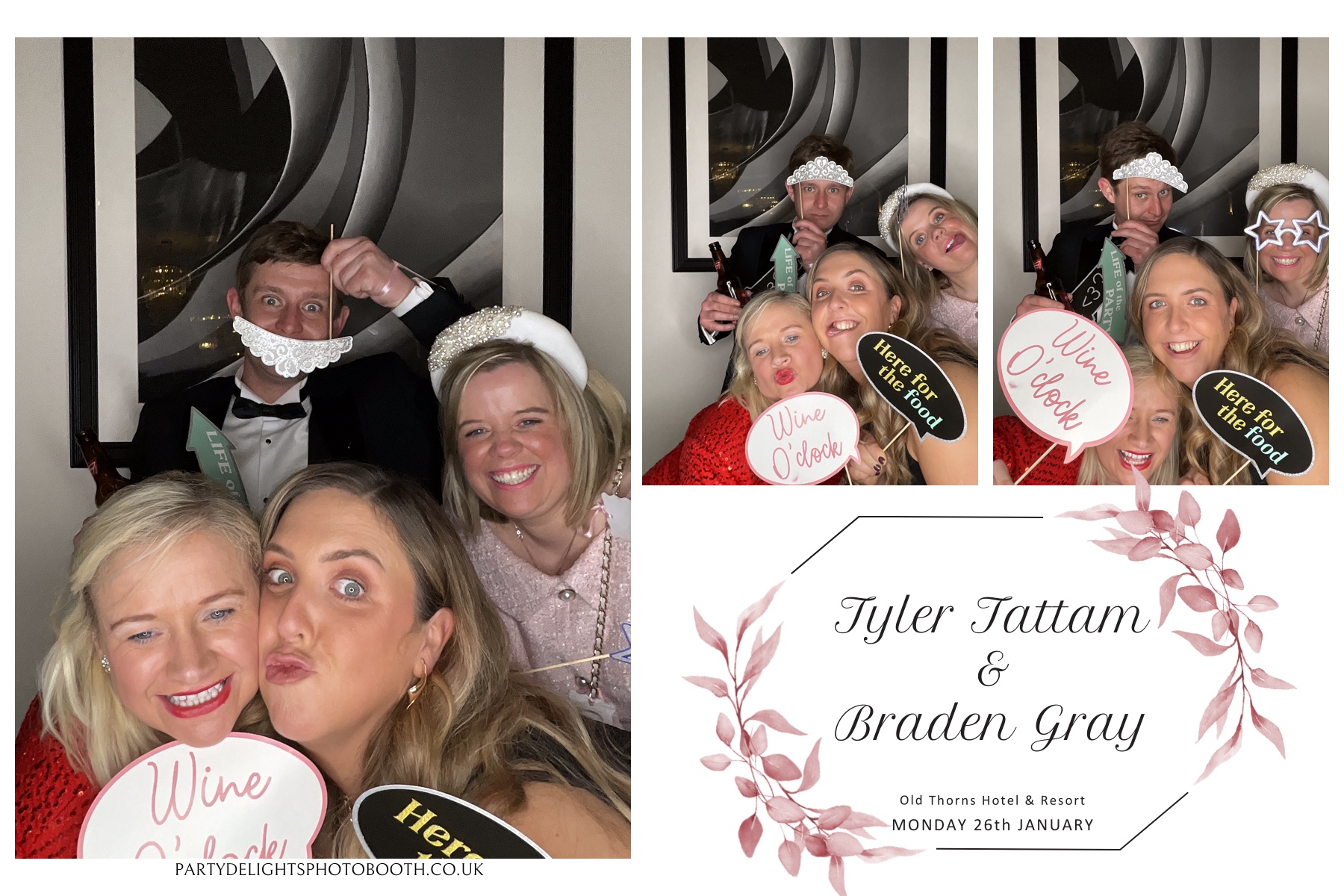 Tyler & Braden's Wedding | View more photos from the event at gallery.partydelightsphotobooth.co.uk/u/PartyDelightsPhotoBooth/Tyler-Bradens-Wedding