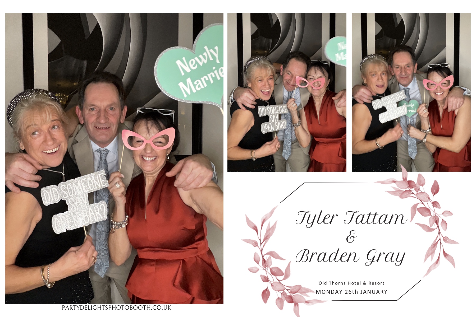 Tyler & Braden's Wedding | View more photos from the event at gallery.partydelightsphotobooth.co.uk/u/PartyDelightsPhotoBooth/Tyler-Bradens-Wedding