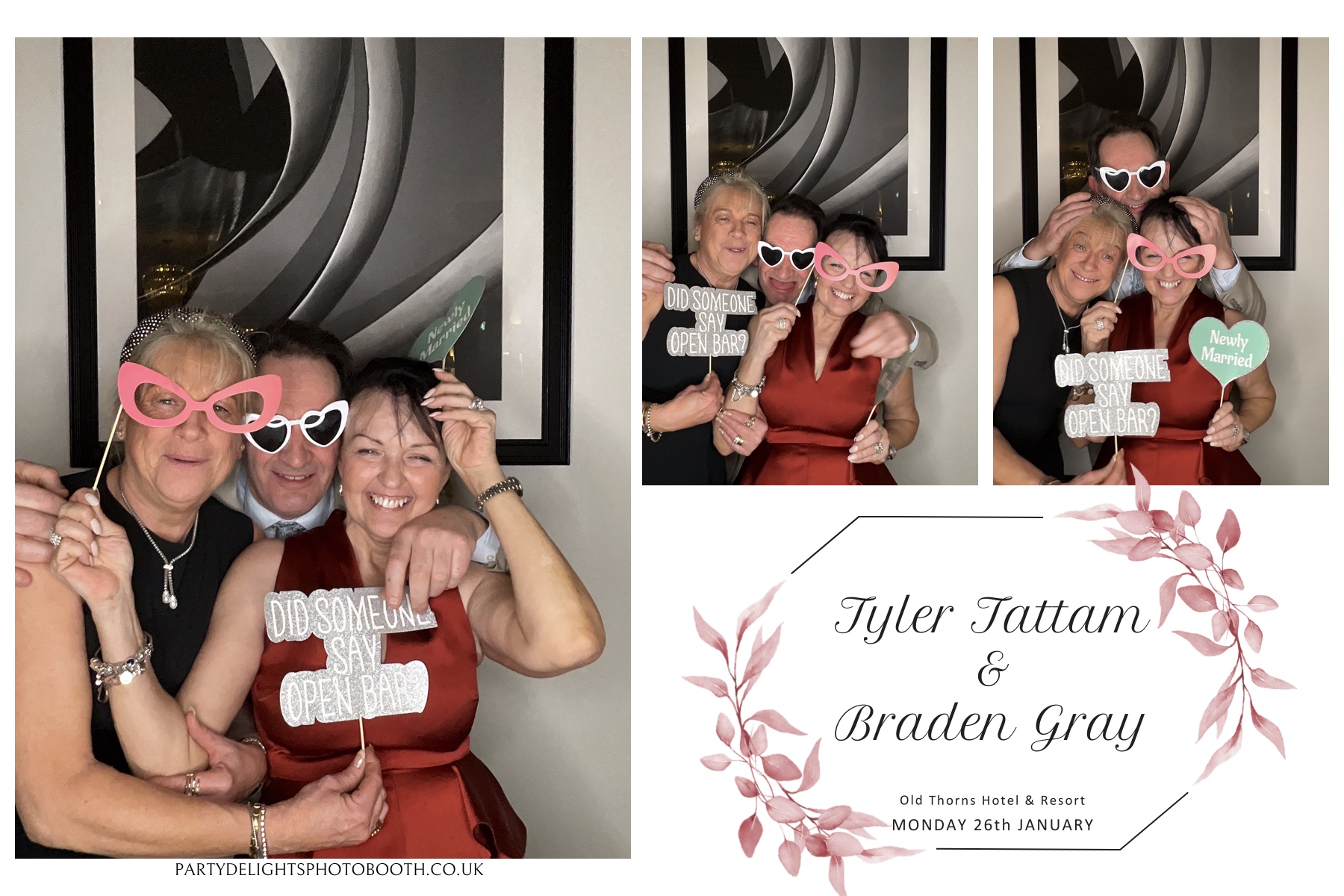 Tyler & Braden's Wedding | View more photos from the event at gallery.partydelightsphotobooth.co.uk/u/PartyDelightsPhotoBooth/Tyler-Bradens-Wedding