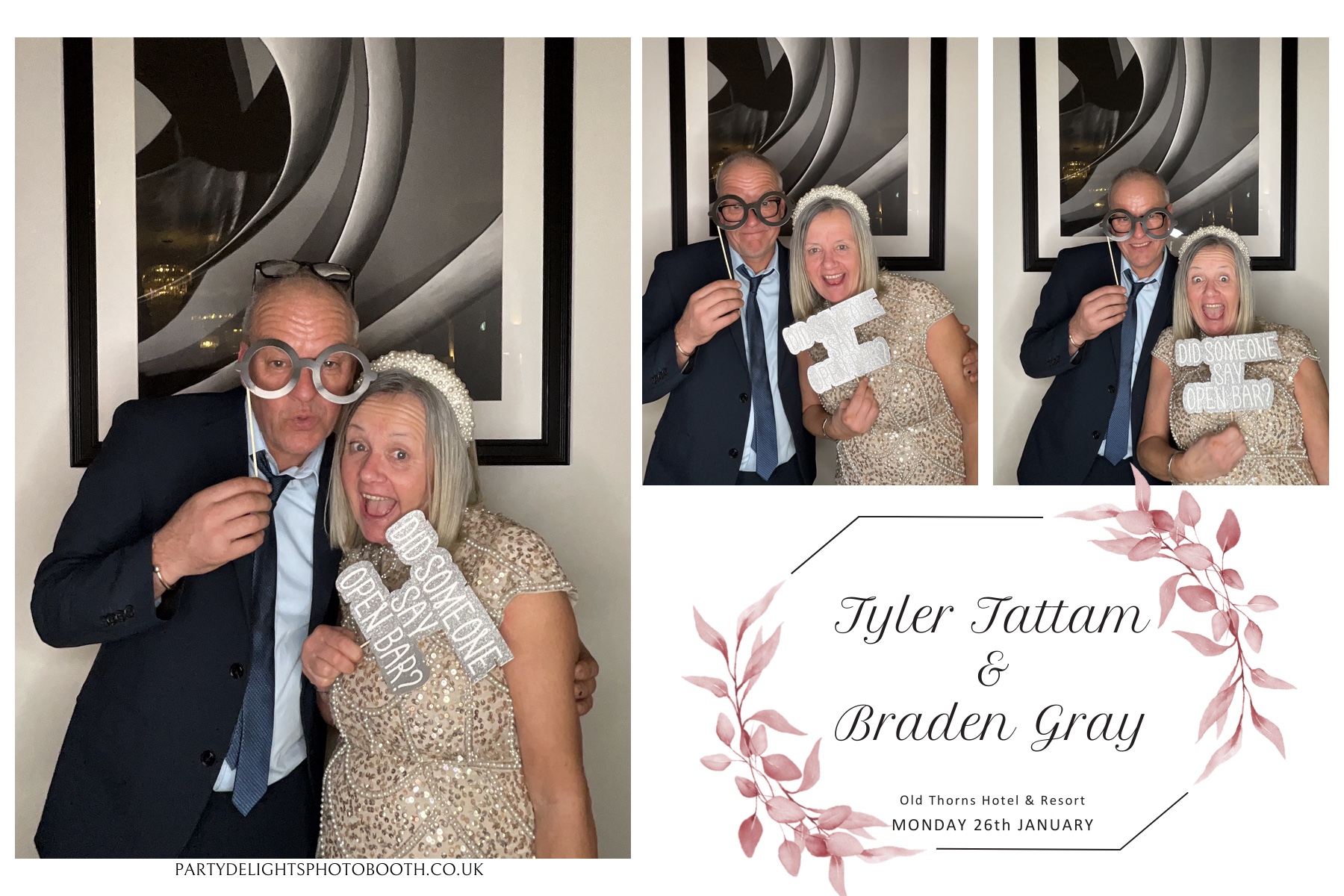 Tyler & Braden's Wedding | View more photos from the event at gallery.partydelightsphotobooth.co.uk/u/PartyDelightsPhotoBooth/Tyler-Bradens-Wedding