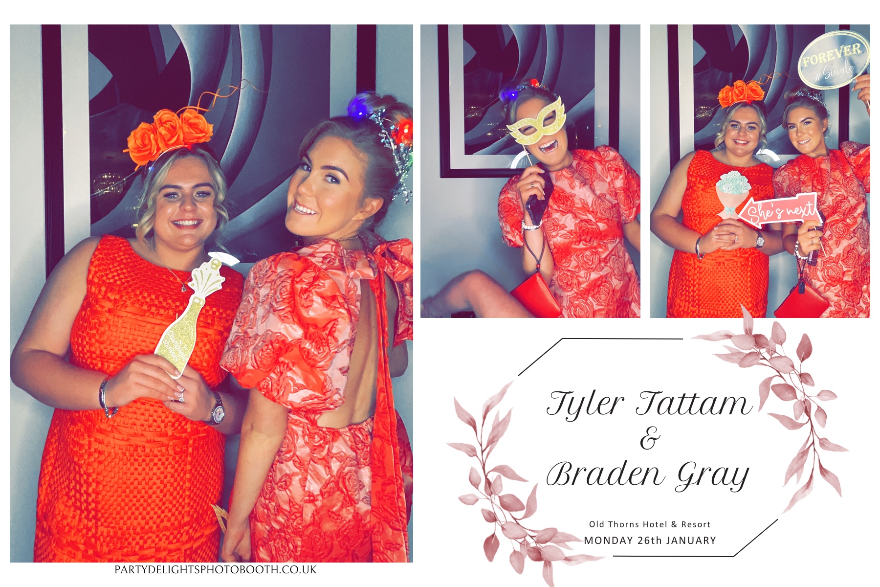 Tyler & Braden's Wedding | View more photos from the event at gallery.partydelightsphotobooth.co.uk/u/PartyDelightsPhotoBooth/Tyler-Bradens-Wedding