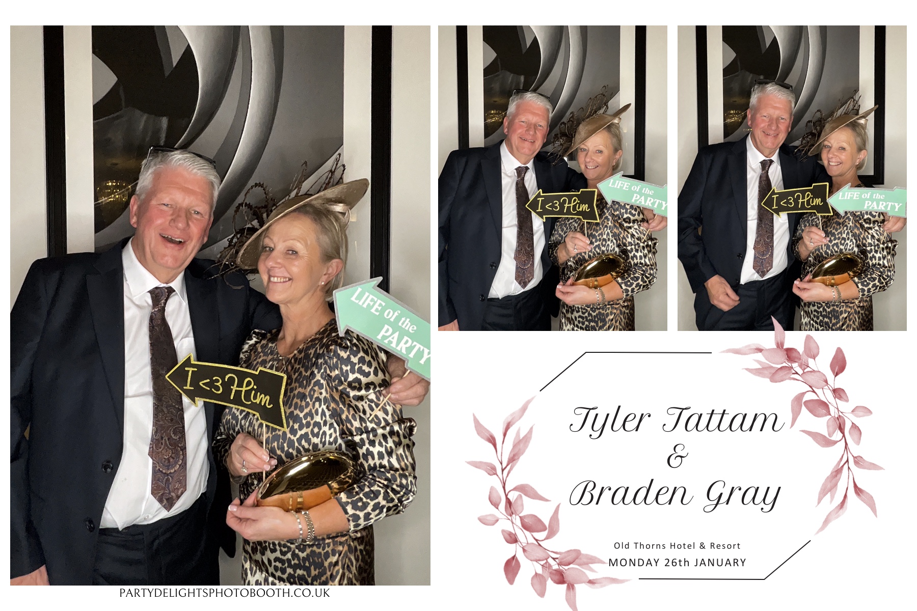 Tyler & Braden's Wedding | View more photos from the event at gallery.partydelightsphotobooth.co.uk/u/PartyDelightsPhotoBooth/Tyler-Bradens-Wedding