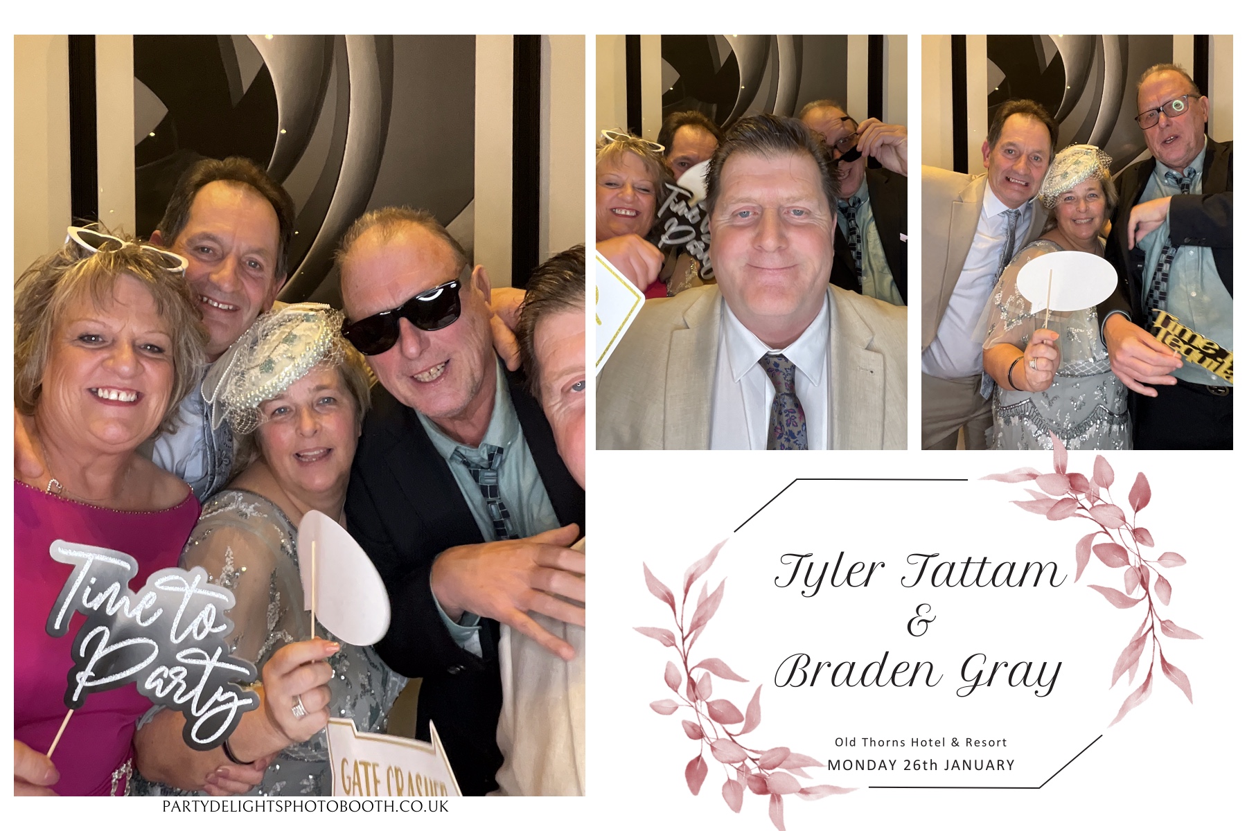 Tyler & Braden's Wedding | View more photos from the event at gallery.partydelightsphotobooth.co.uk/u/PartyDelightsPhotoBooth/Tyler-Bradens-Wedding