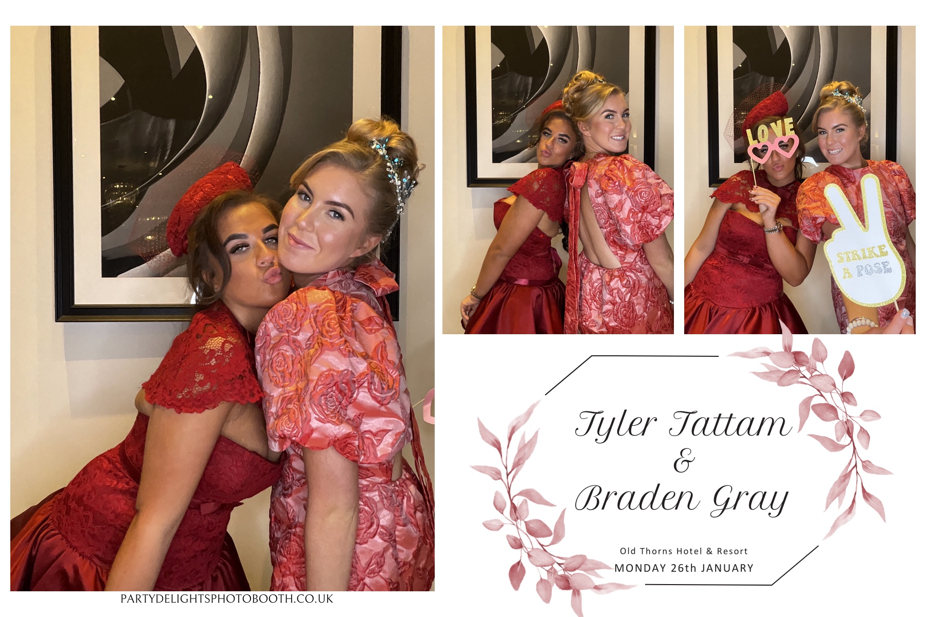 Tyler & Braden's Wedding | View more photos from the event at gallery.partydelightsphotobooth.co.uk/u/PartyDelightsPhotoBooth/Tyler-Bradens-Wedding