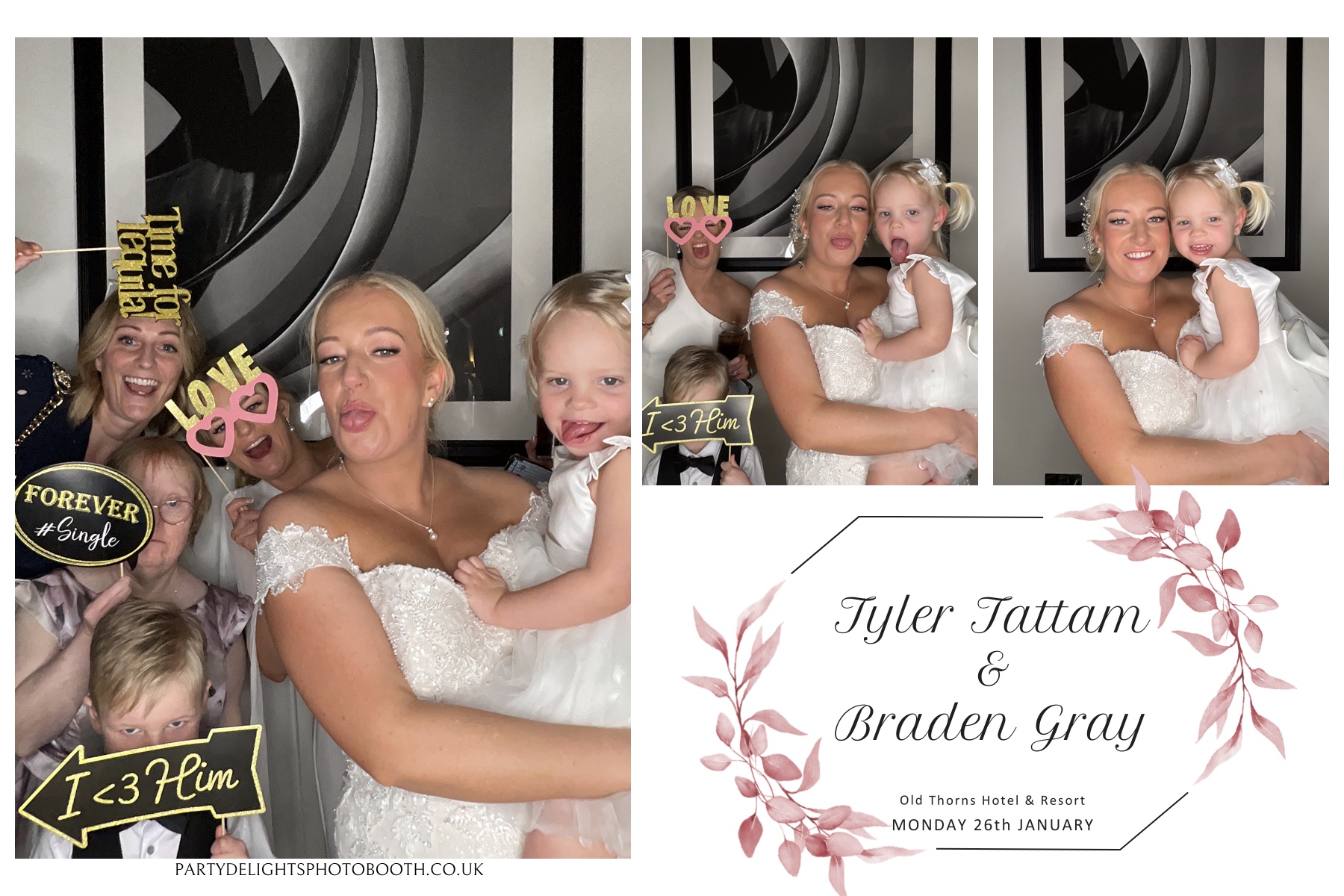 Tyler & Braden's Wedding | View more photos from the event at gallery.partydelightsphotobooth.co.uk/u/PartyDelightsPhotoBooth/Tyler-Bradens-Wedding