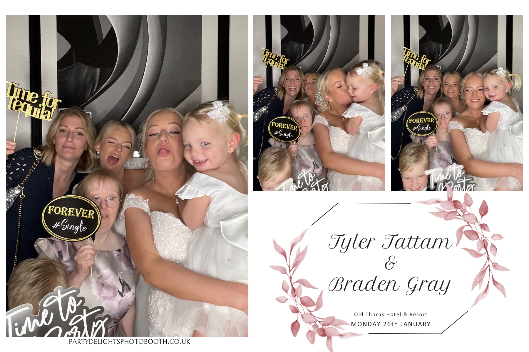 Tyler & Braden's Wedding | View more photos from the event at gallery.partydelightsphotobooth.co.uk/u/PartyDelightsPhotoBooth/Tyler-Bradens-Wedding