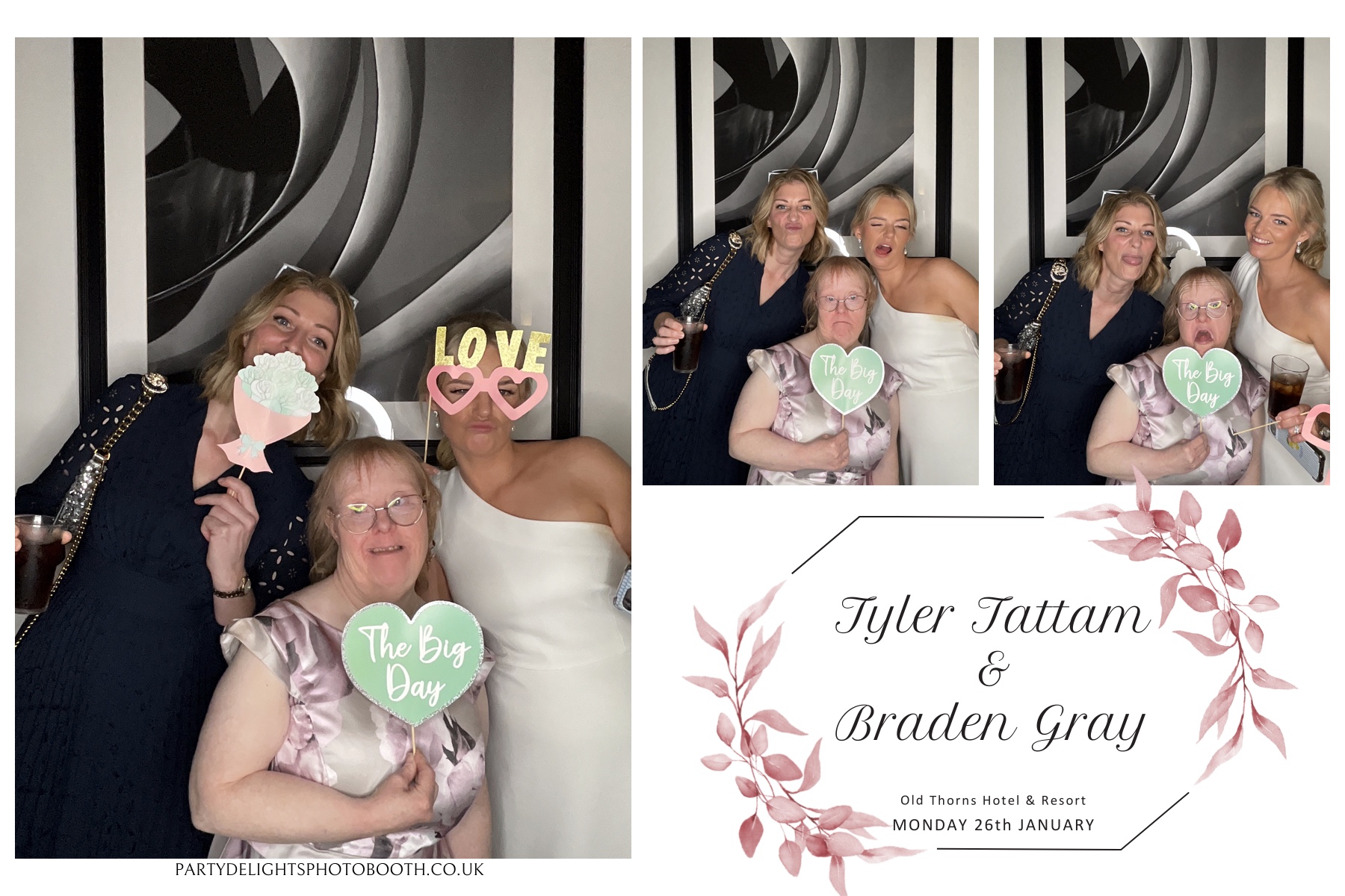 Tyler & Braden's Wedding | View more photos from the event at gallery.partydelightsphotobooth.co.uk/u/PartyDelightsPhotoBooth/Tyler-Bradens-Wedding