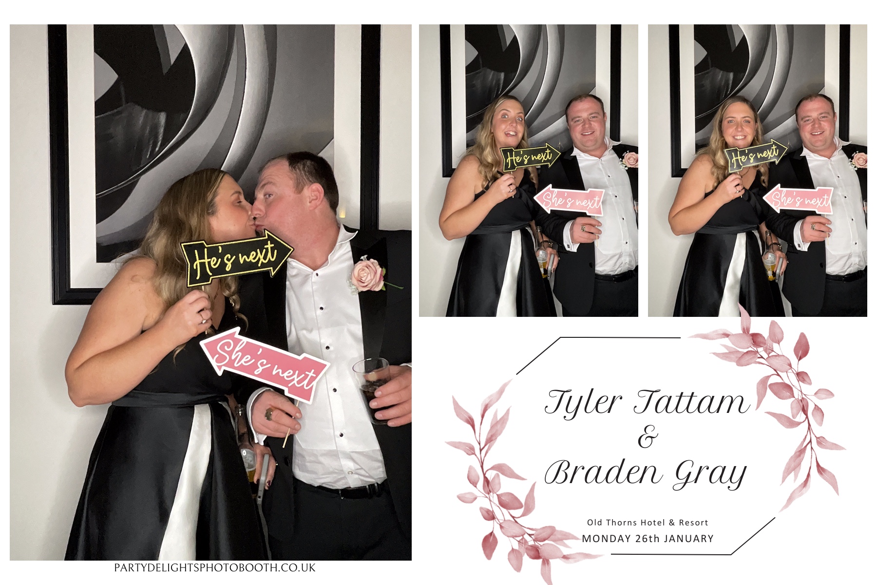 Tyler & Braden's Wedding | View more photos from the event at gallery.partydelightsphotobooth.co.uk/u/PartyDelightsPhotoBooth/Tyler-Bradens-Wedding