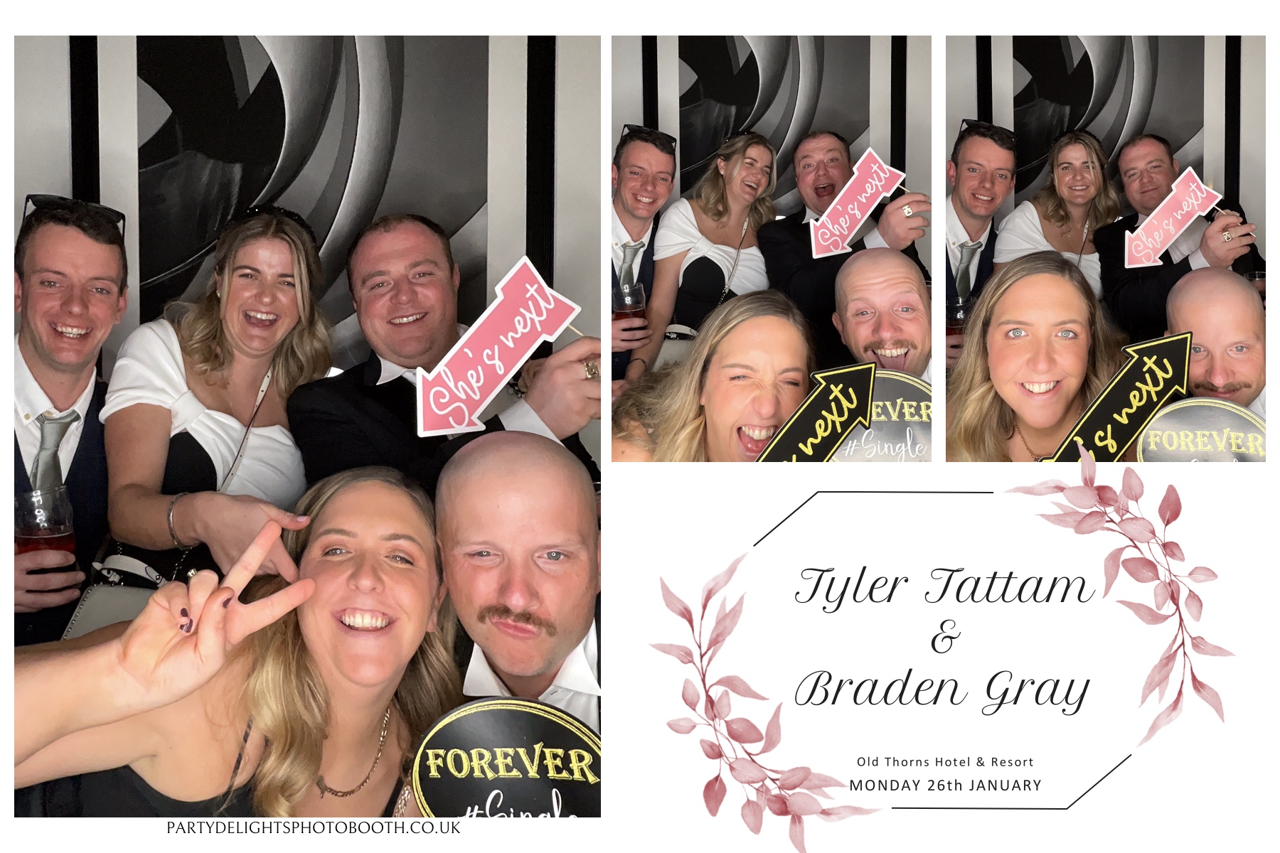 Tyler & Braden's Wedding | View more photos from the event at gallery.partydelightsphotobooth.co.uk/u/PartyDelightsPhotoBooth/Tyler-Bradens-Wedding