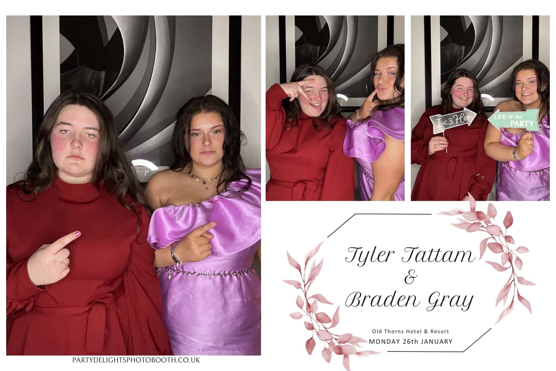 Tyler & Braden's Wedding | View more photos from the event at gallery.partydelightsphotobooth.co.uk/u/PartyDelightsPhotoBooth/Tyler-Bradens-Wedding