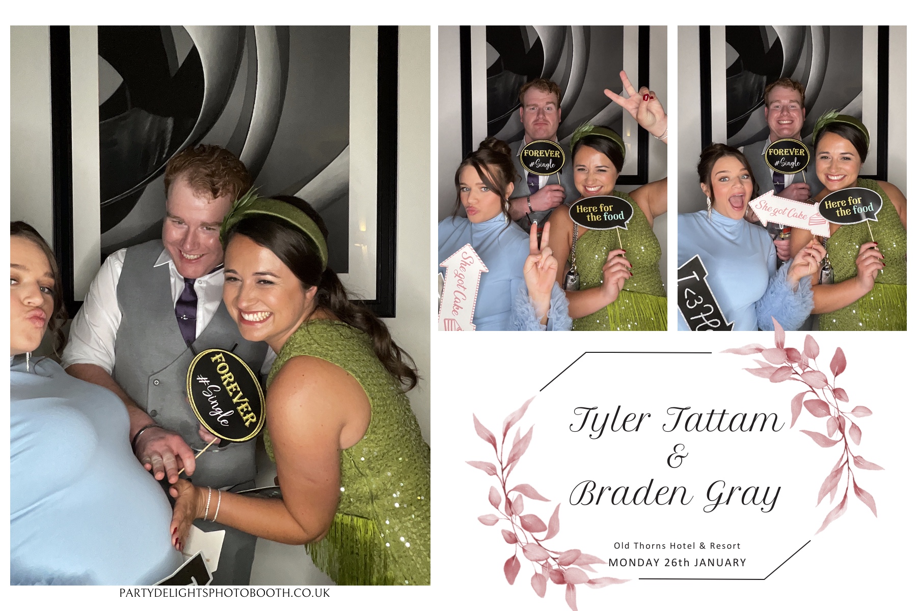 Tyler & Braden's Wedding | View more photos from the event at gallery.partydelightsphotobooth.co.uk/u/PartyDelightsPhotoBooth/Tyler-Bradens-Wedding