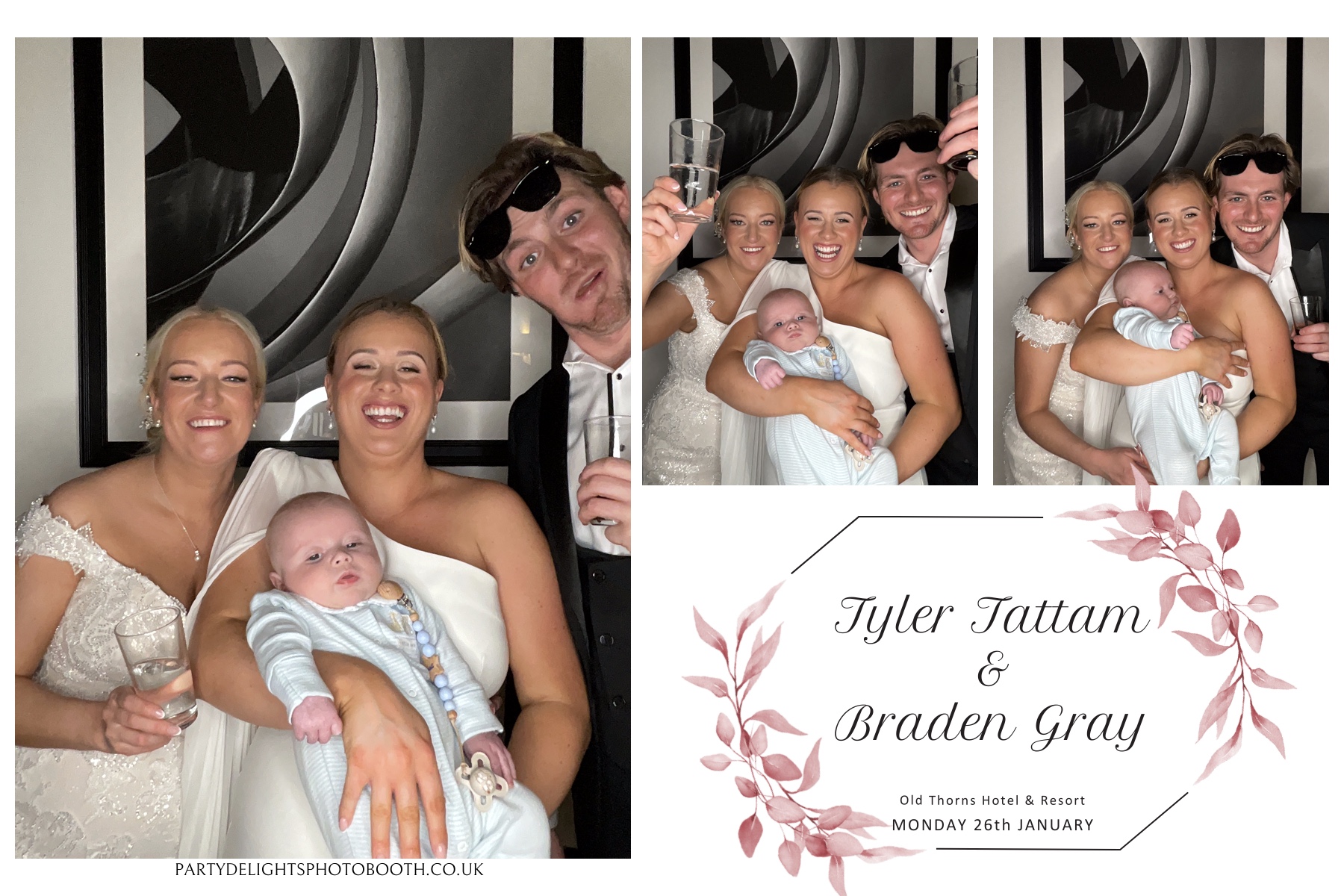 Tyler & Braden's Wedding | View more photos from the event at gallery.partydelightsphotobooth.co.uk/u/PartyDelightsPhotoBooth/Tyler-Bradens-Wedding