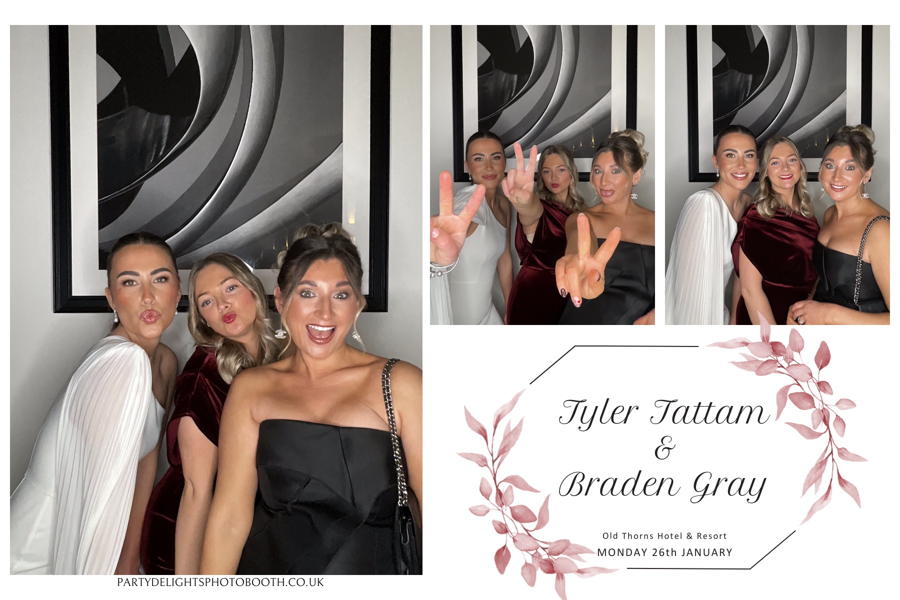 Tyler & Braden's Wedding | View more photos from the event at gallery.partydelightsphotobooth.co.uk/u/PartyDelightsPhotoBooth/Tyler-Bradens-Wedding