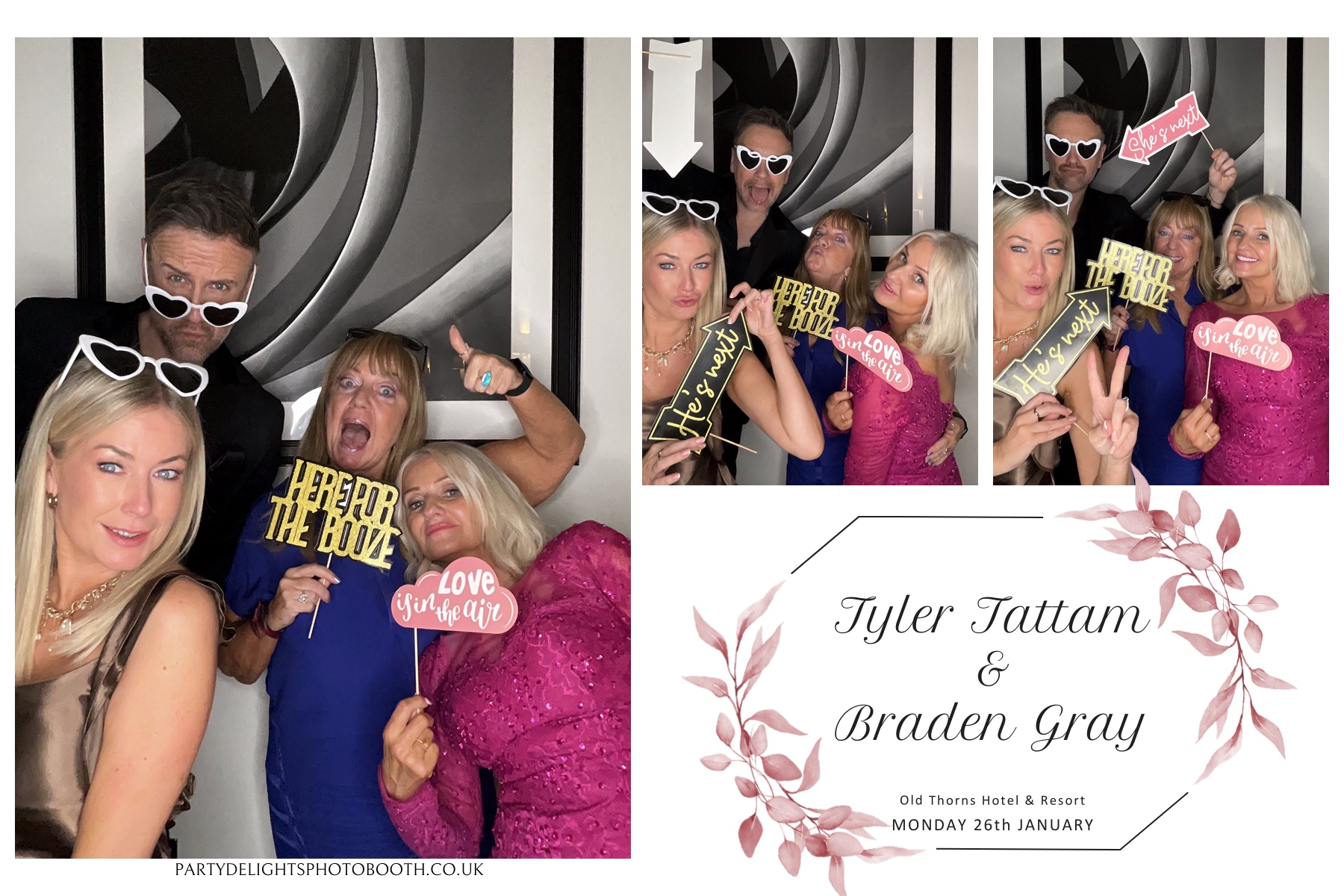 Tyler & Braden's Wedding | View more photos from the event at gallery.partydelightsphotobooth.co.uk/u/PartyDelightsPhotoBooth/Tyler-Bradens-Wedding