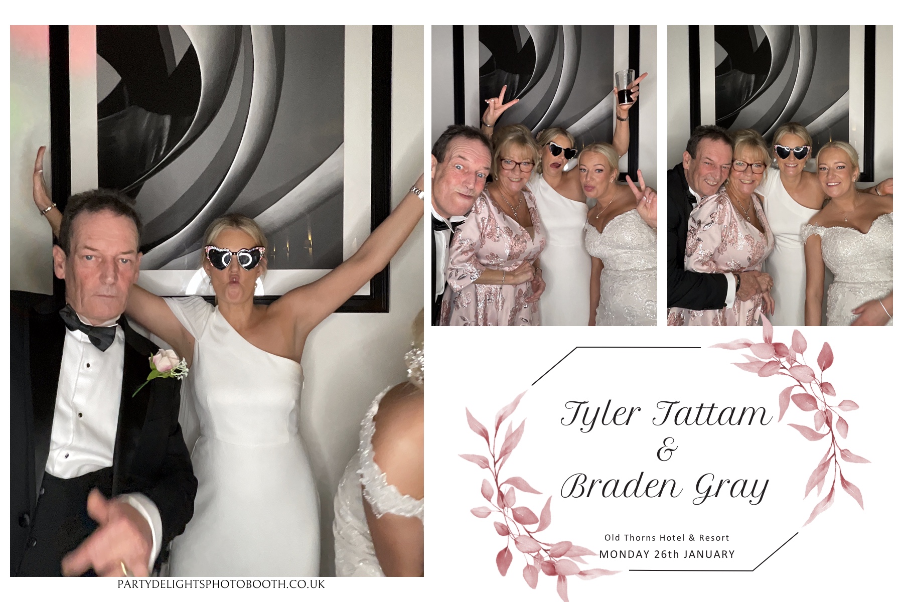 Tyler & Braden's Wedding | View more photos from the event at gallery.partydelightsphotobooth.co.uk/u/PartyDelightsPhotoBooth/Tyler-Bradens-Wedding