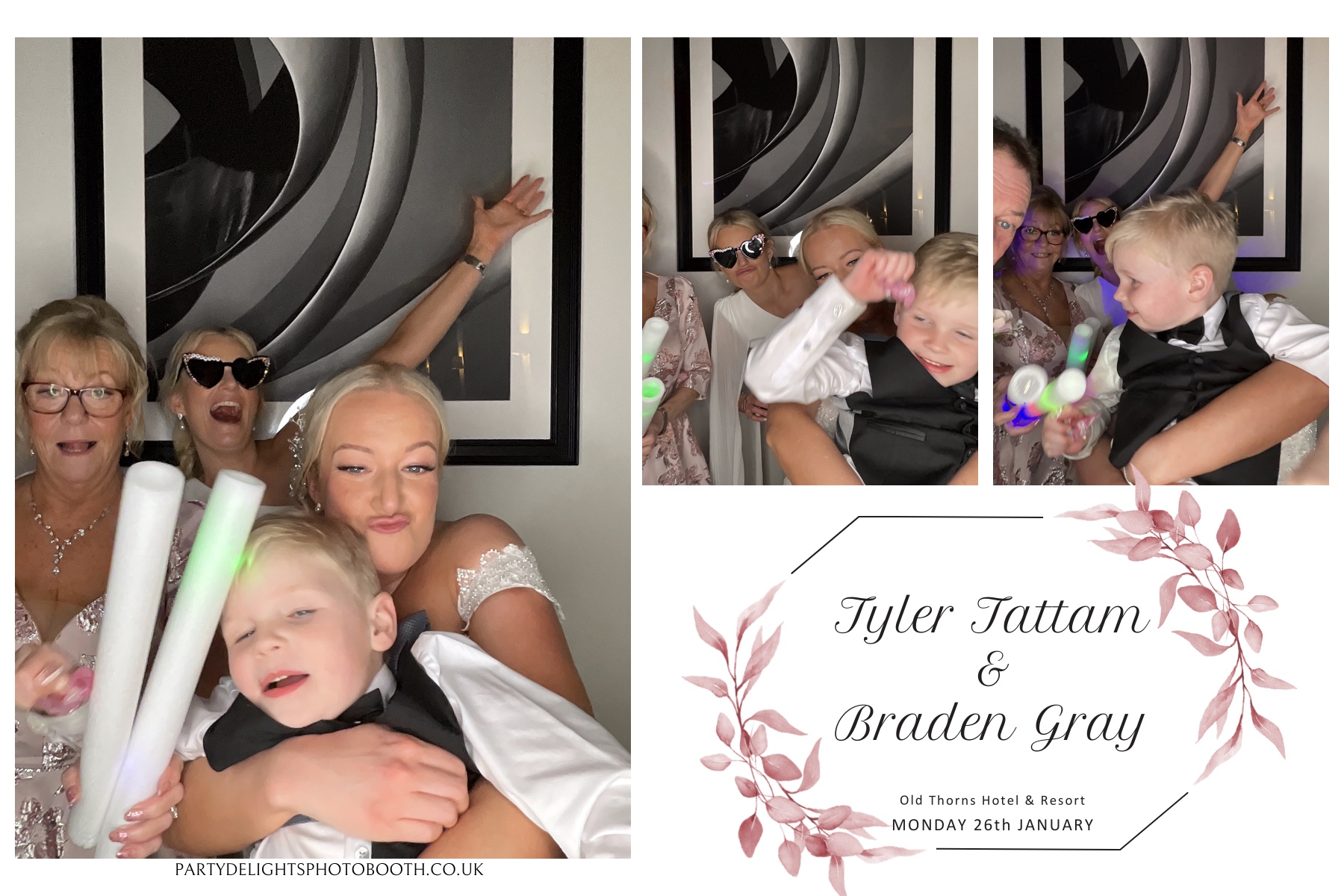 Tyler & Braden's Wedding | View more photos from the event at gallery.partydelightsphotobooth.co.uk/u/PartyDelightsPhotoBooth/Tyler-Bradens-Wedding