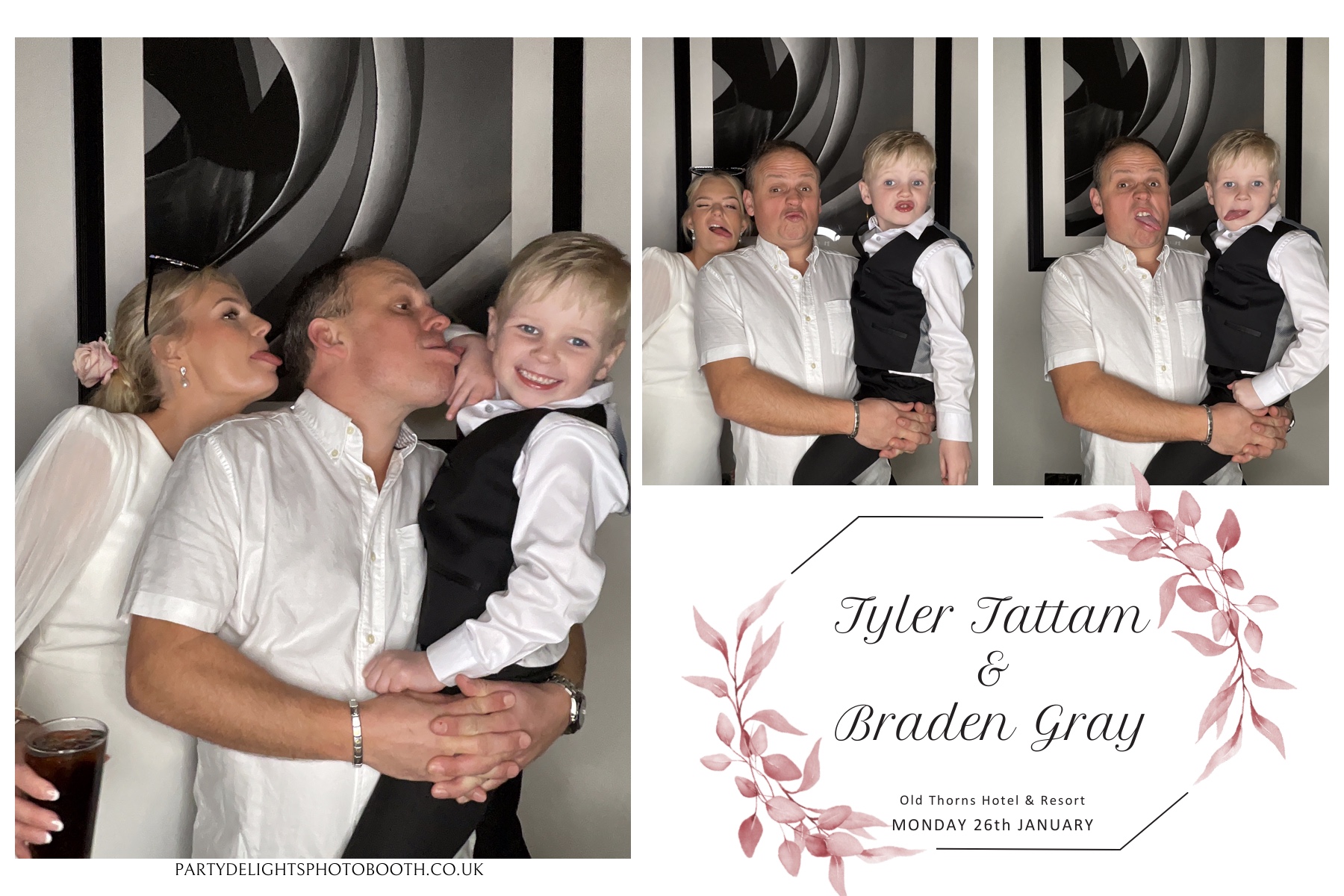 Tyler & Braden's Wedding | View more photos from the event at gallery.partydelightsphotobooth.co.uk/u/PartyDelightsPhotoBooth/Tyler-Bradens-Wedding