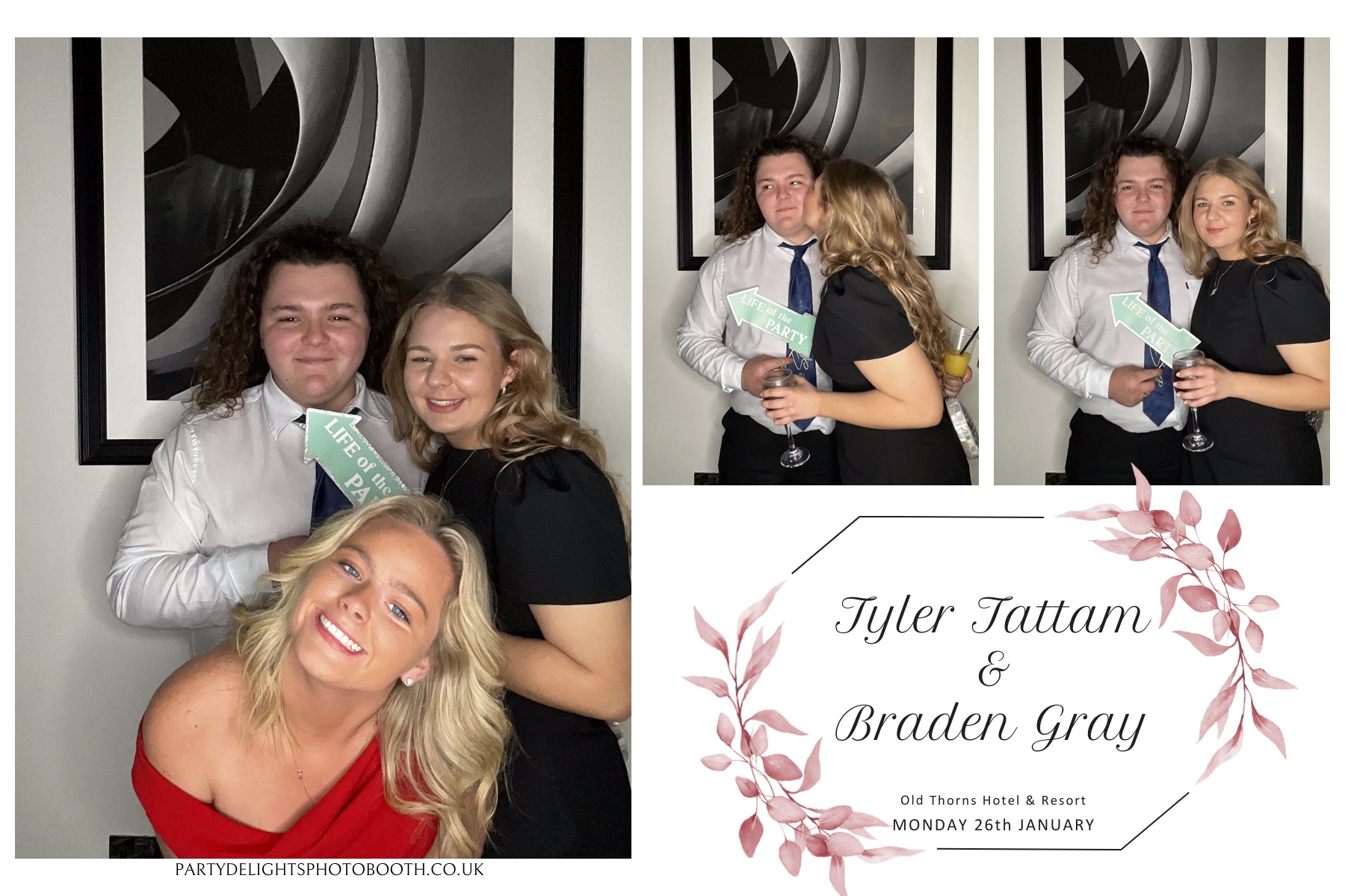 Tyler & Braden's Wedding | View more photos from the event at gallery.partydelightsphotobooth.co.uk/u/PartyDelightsPhotoBooth/Tyler-Bradens-Wedding