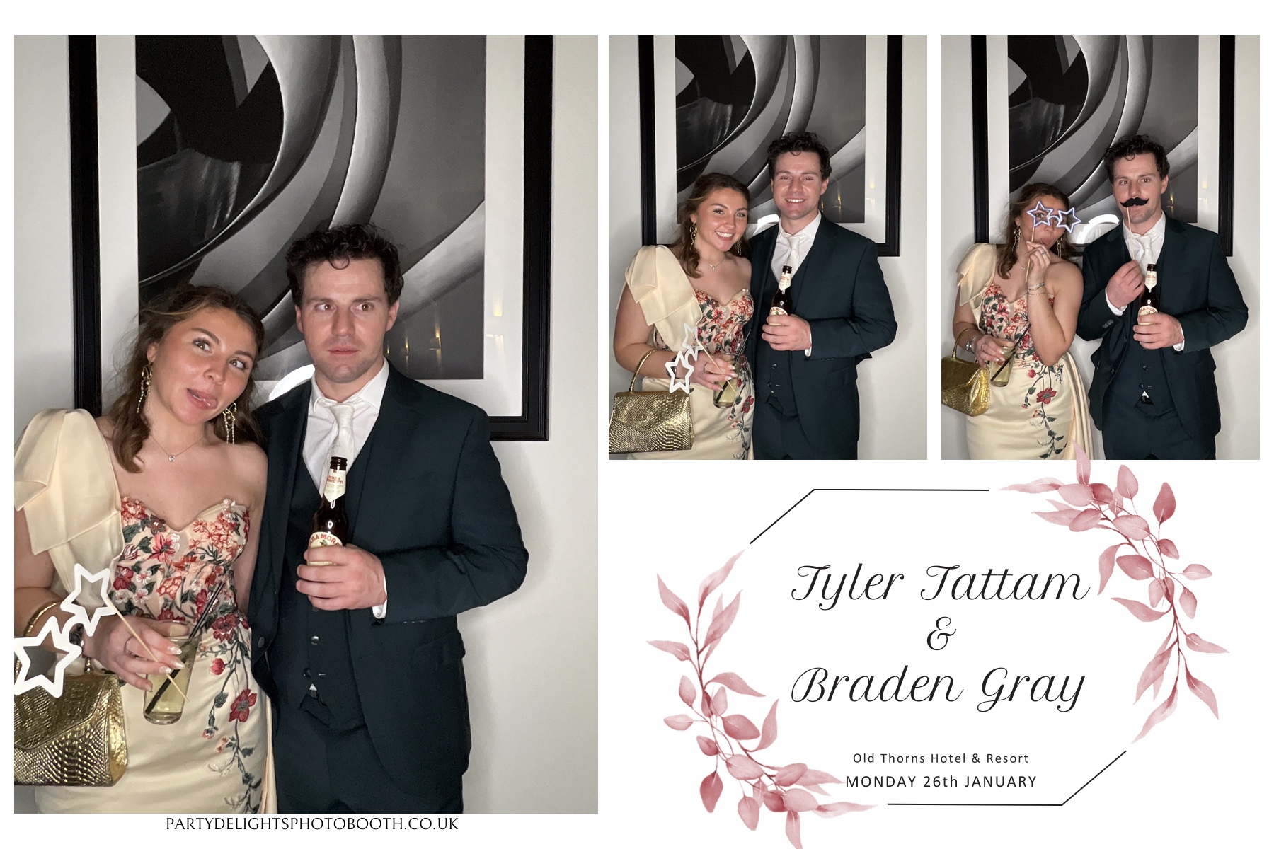 Tyler & Braden's Wedding | View more photos from the event at gallery.partydelightsphotobooth.co.uk/u/PartyDelightsPhotoBooth/Tyler-Bradens-Wedding