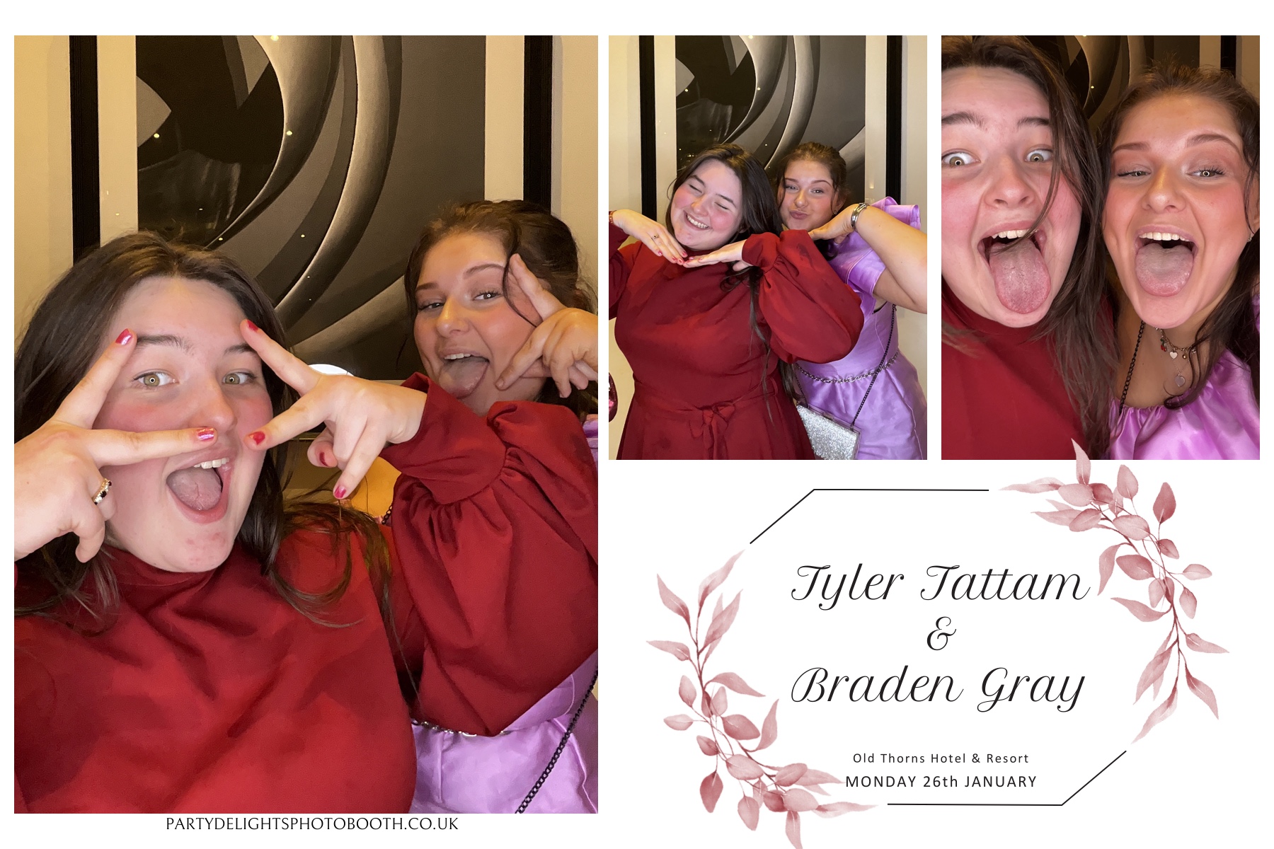 Tyler & Braden's Wedding | View more photos from the event at gallery.partydelightsphotobooth.co.uk/u/PartyDelightsPhotoBooth/Tyler-Bradens-Wedding