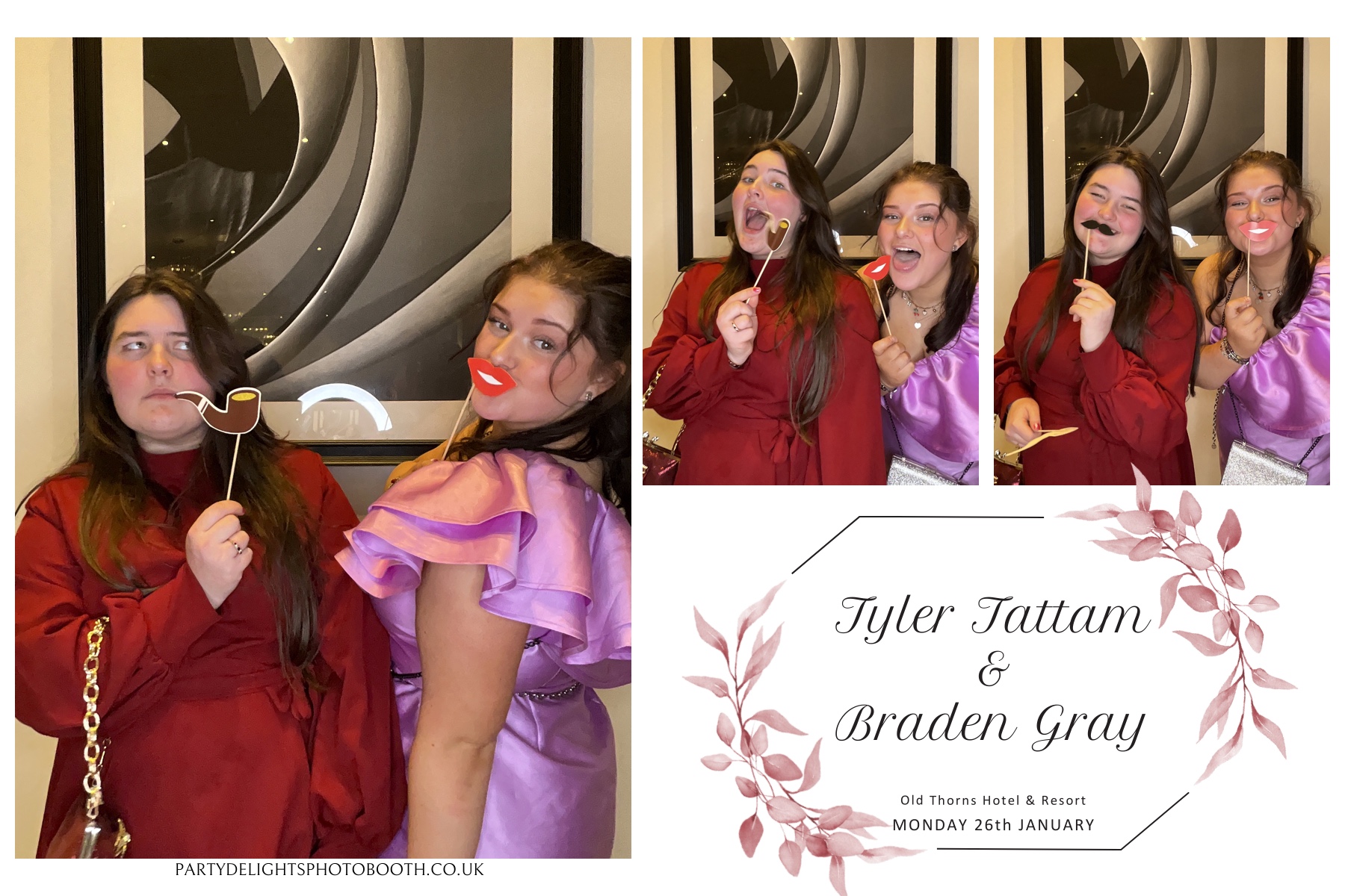 Tyler & Braden's Wedding | View more photos from the event at gallery.partydelightsphotobooth.co.uk/u/PartyDelightsPhotoBooth/Tyler-Bradens-Wedding