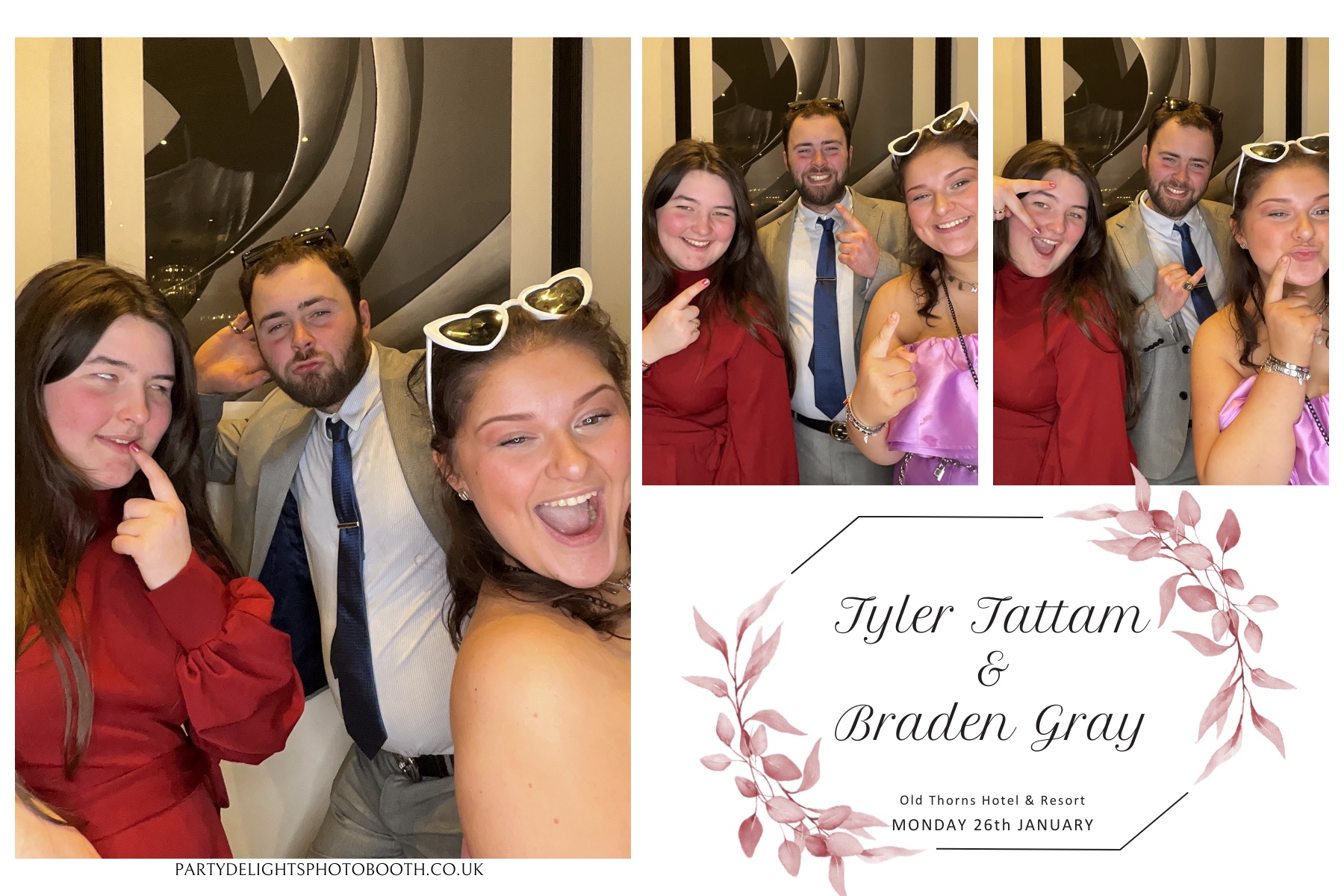 Tyler & Braden's Wedding | View more photos from the event at gallery.partydelightsphotobooth.co.uk/u/PartyDelightsPhotoBooth/Tyler-Bradens-Wedding